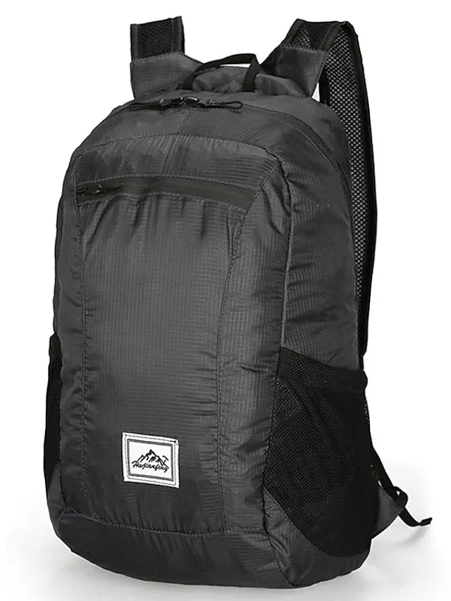 18 L Hiking Backpack Lightweight Packable Backpack Daypack Packable Rain Waterproof Ultra Light (UL) Waterproof Zipper Foldable Outdoor Camping / Hiking Climbing Cycling / Bike Traveling Nylon Navy