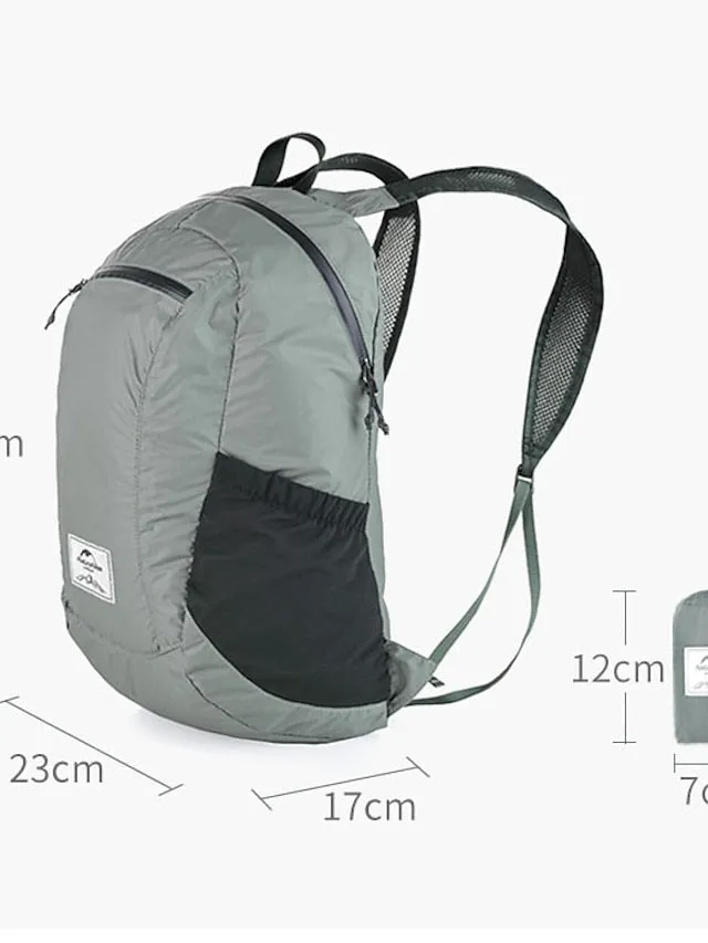 18 L Hiking Backpack Lightweight Packable Backpack Daypack Packable Rain Waterproof Ultra Light (UL) Waterproof Zipper Foldable Outdoor Camping / Hiking Climbing Cycling / Bike Traveling Nylon Navy