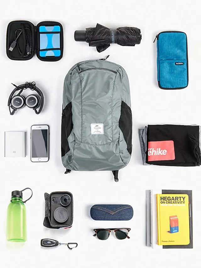 18 L Hiking Backpack Lightweight Packable Backpack Daypack Packable Rain Waterproof Ultra Light (UL) Waterproof Zipper Foldable Outdoor Camping / Hiking Climbing Cycling / Bike Traveling Nylon Navy