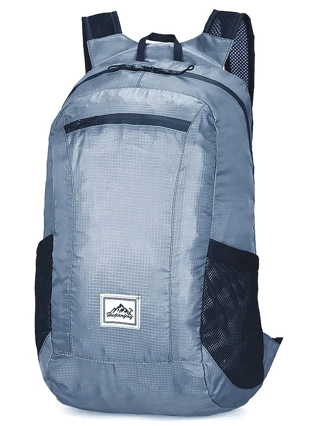18 L Hiking Backpack Lightweight Packable Backpack Daypack Packable Rain Waterproof Ultra Light (UL) Waterproof Zipper Foldable Outdoor Camping / Hiking Climbing Cycling / Bike Traveling Nylon Navy