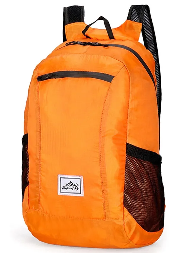 18 L Hiking Backpack Lightweight Packable Backpack Daypack Packable Rain Waterproof Ultra Light (UL) Waterproof Zipper Foldable Outdoor Camping / Hiking Climbing Cycling / Bike Traveling Nylon Navy