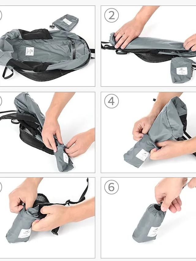 18 L Hiking Backpack Lightweight Packable Backpack Daypack Packable Rain Waterproof Ultra Light (UL) Waterproof Zipper Foldable Outdoor Camping / Hiking Climbing Cycling / Bike Traveling Nylon Navy