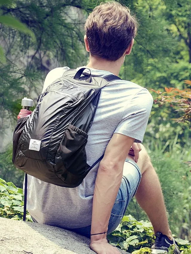 18 L Hiking Backpack Lightweight Packable Backpack Daypack Packable Rain Waterproof Ultra Light (UL) Waterproof Zipper Foldable Outdoor Camping / Hiking Climbing Cycling / Bike Traveling Nylon Navy