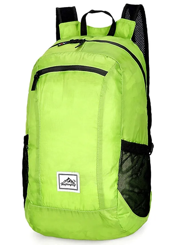 18 L Hiking Backpack Lightweight Packable Backpack Daypack Packable Rain Waterproof Ultra Light (UL) Waterproof Zipper Foldable Outdoor Camping / Hiking Climbing Cycling / Bike Traveling Nylon Navy