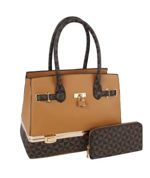 2 in 1 Medium Satchel Crossbody Bag Purse