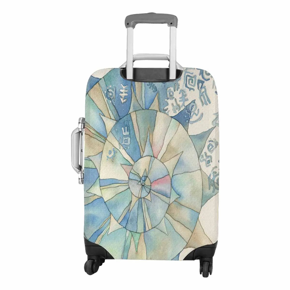 Animals themed Cover for Luggage suitcase printed watercolor illustration of the story Ligea