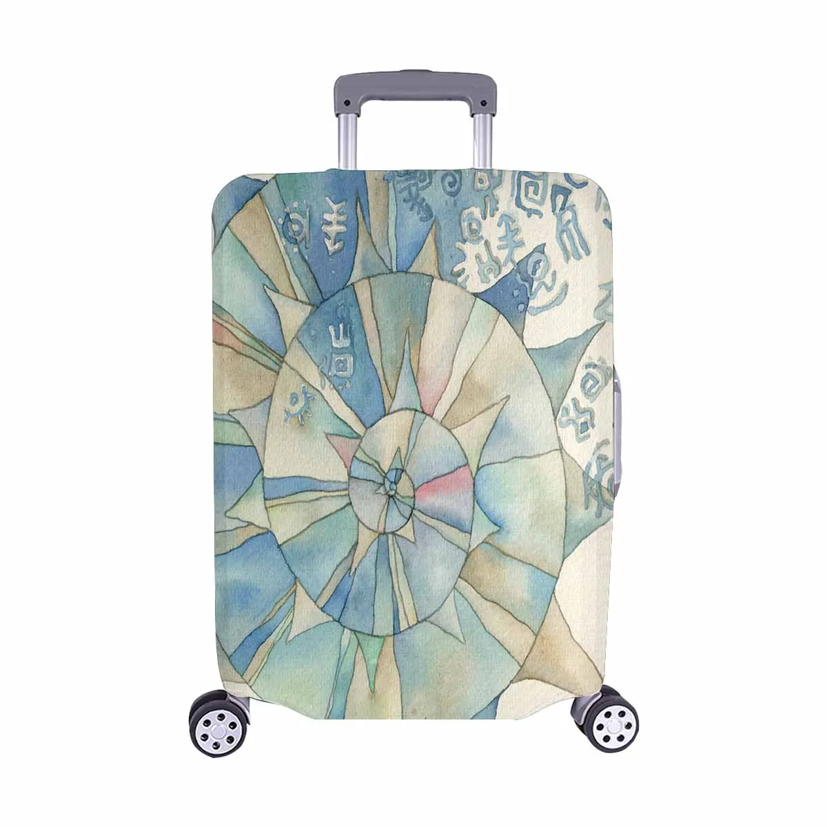 Animals themed Cover for Luggage suitcase printed watercolor illustration of the story Ligea