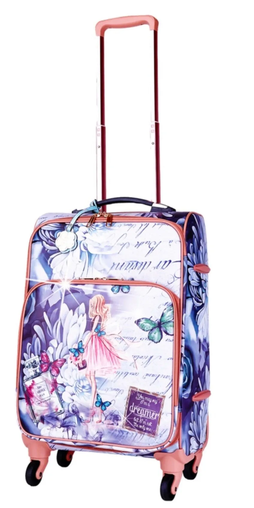 Arosa Elegant Floral Spinner Luggage