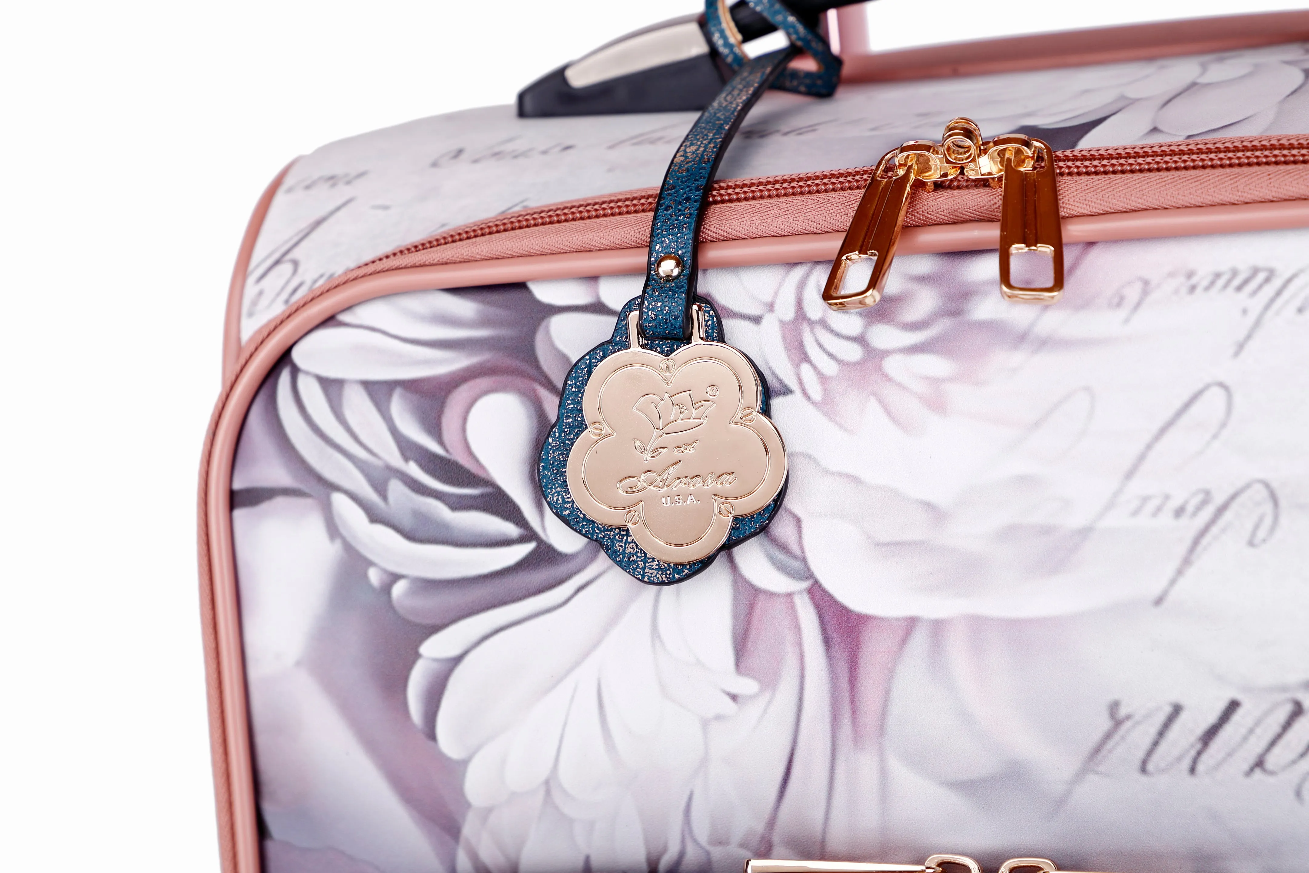 Arosa Elegant Floral Spinner Luggage