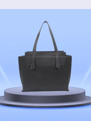 Black Oversized Shopper Bag