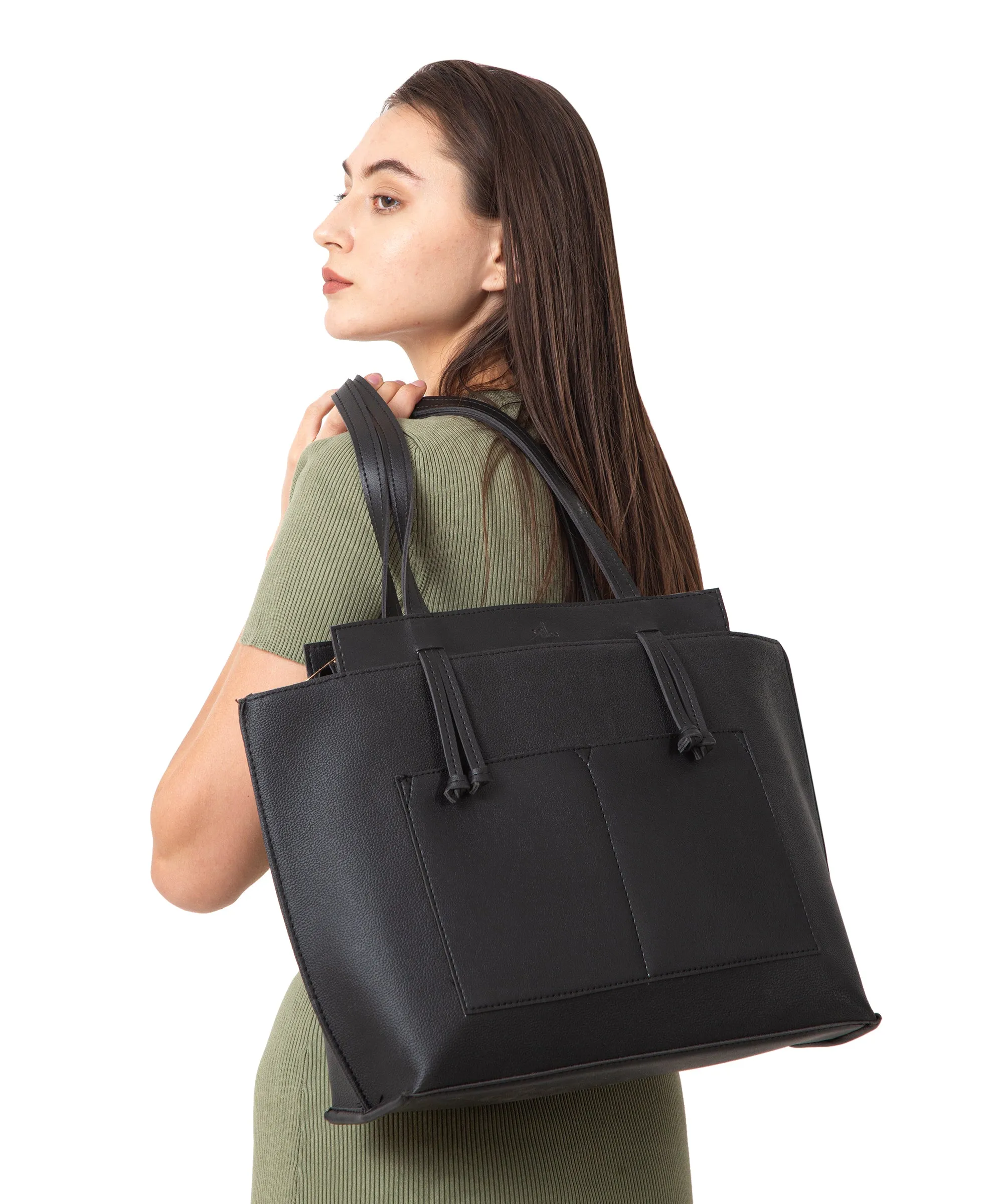 Black Oversized Shopper Bag