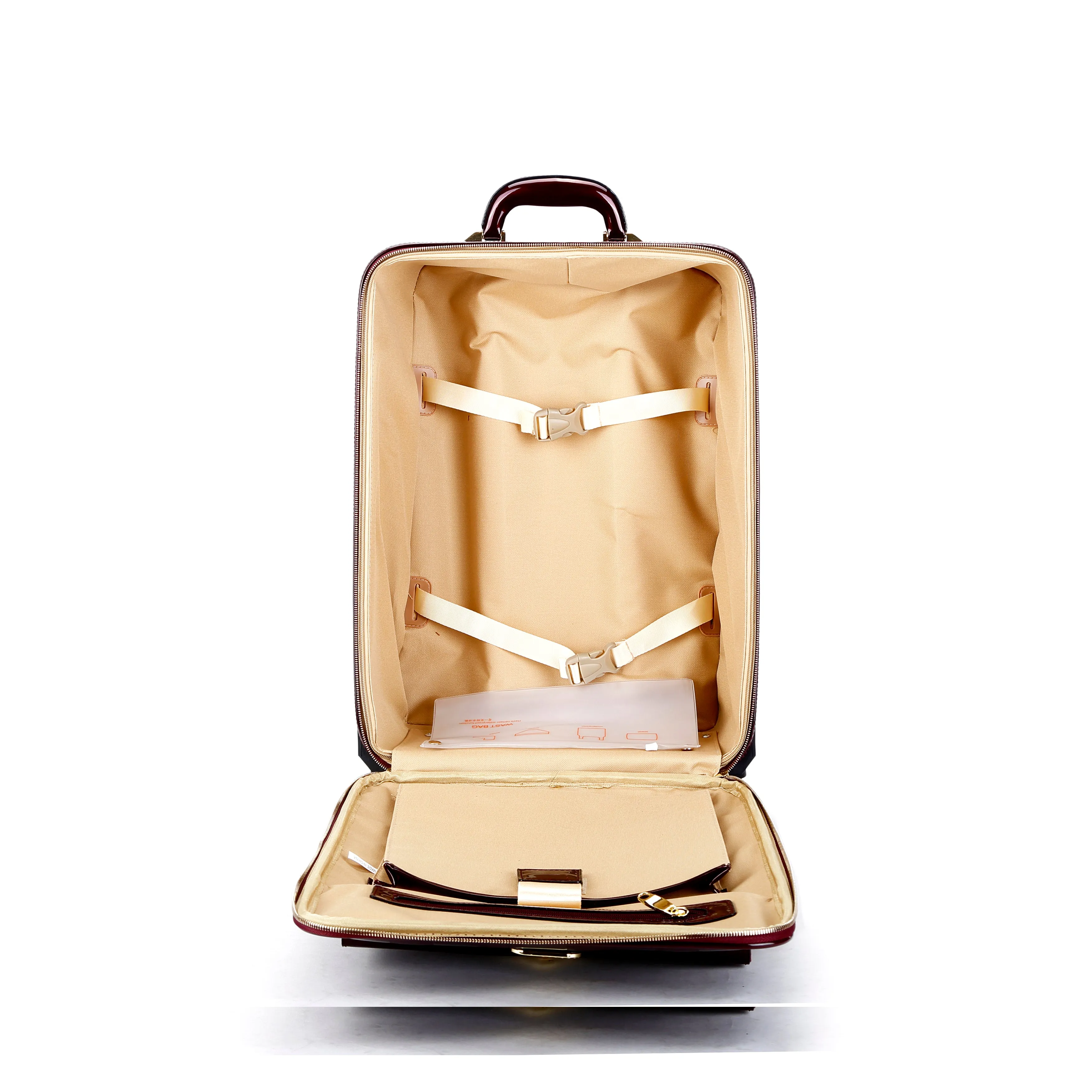 Brangio Glossy Striped Trolley Bag