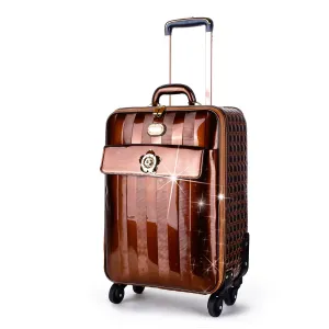 Brangio Glossy Striped Trolley Bag