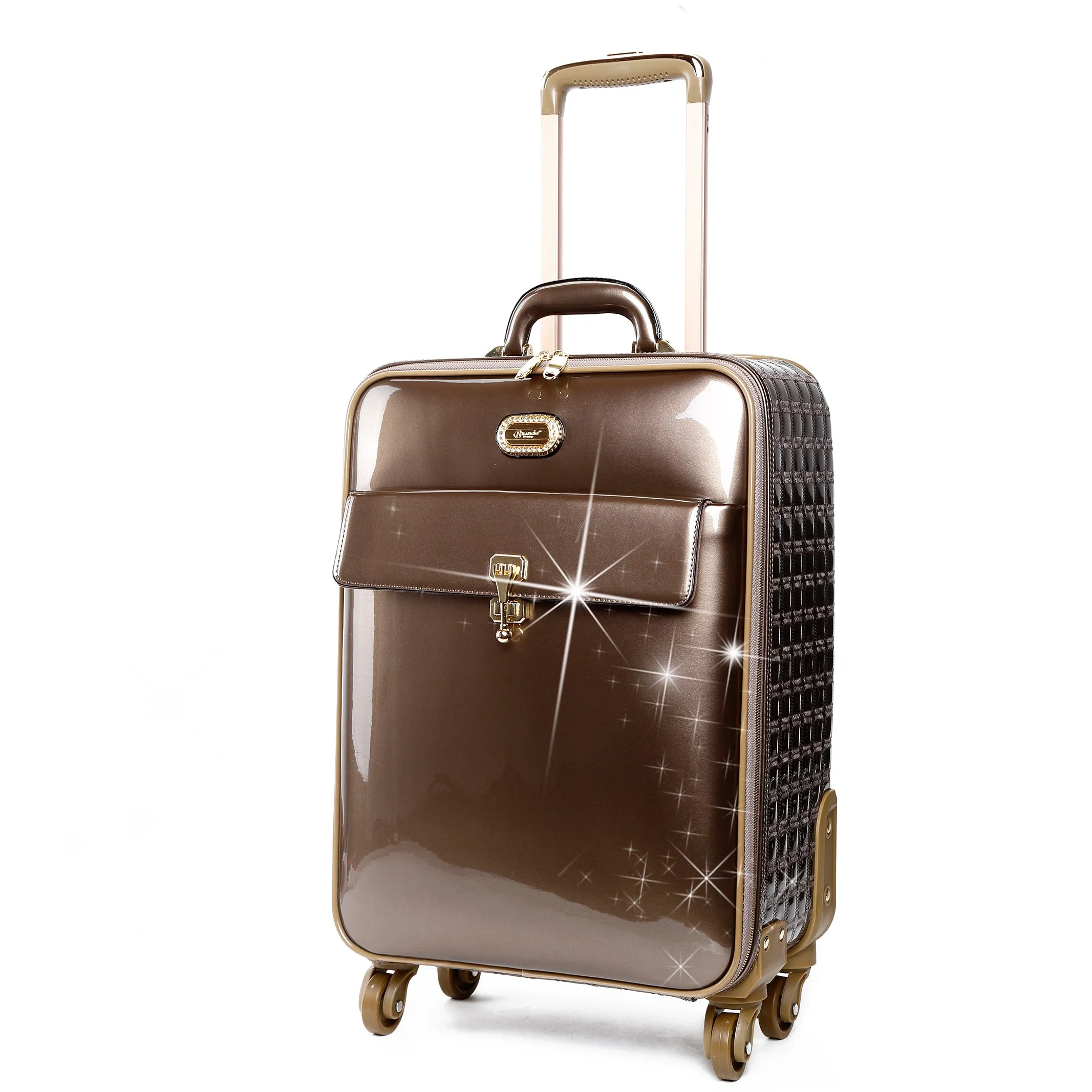 Brangio Glossy Trolley Bag with Elegant Design