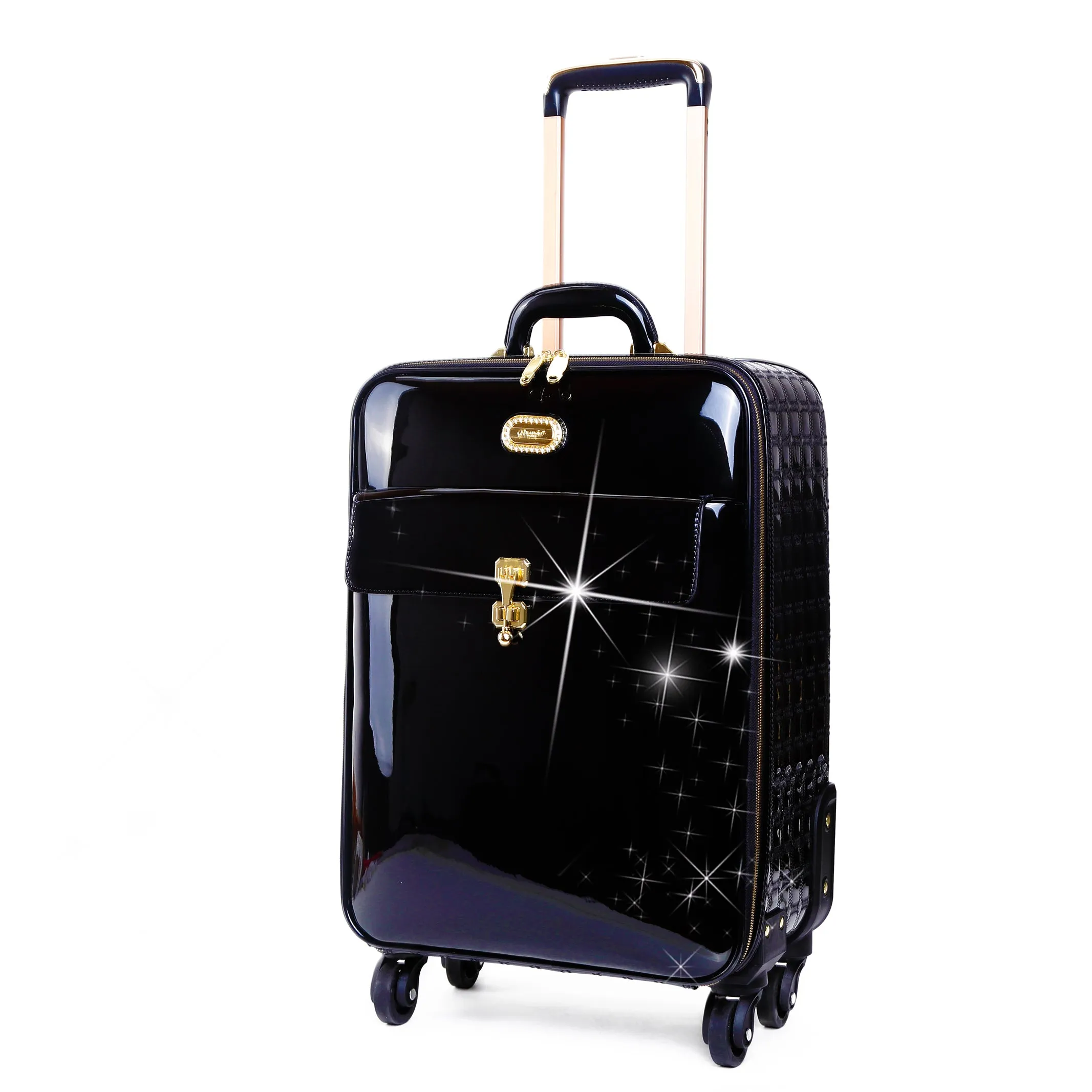 Brangio Glossy Trolley Bag with Elegant Design