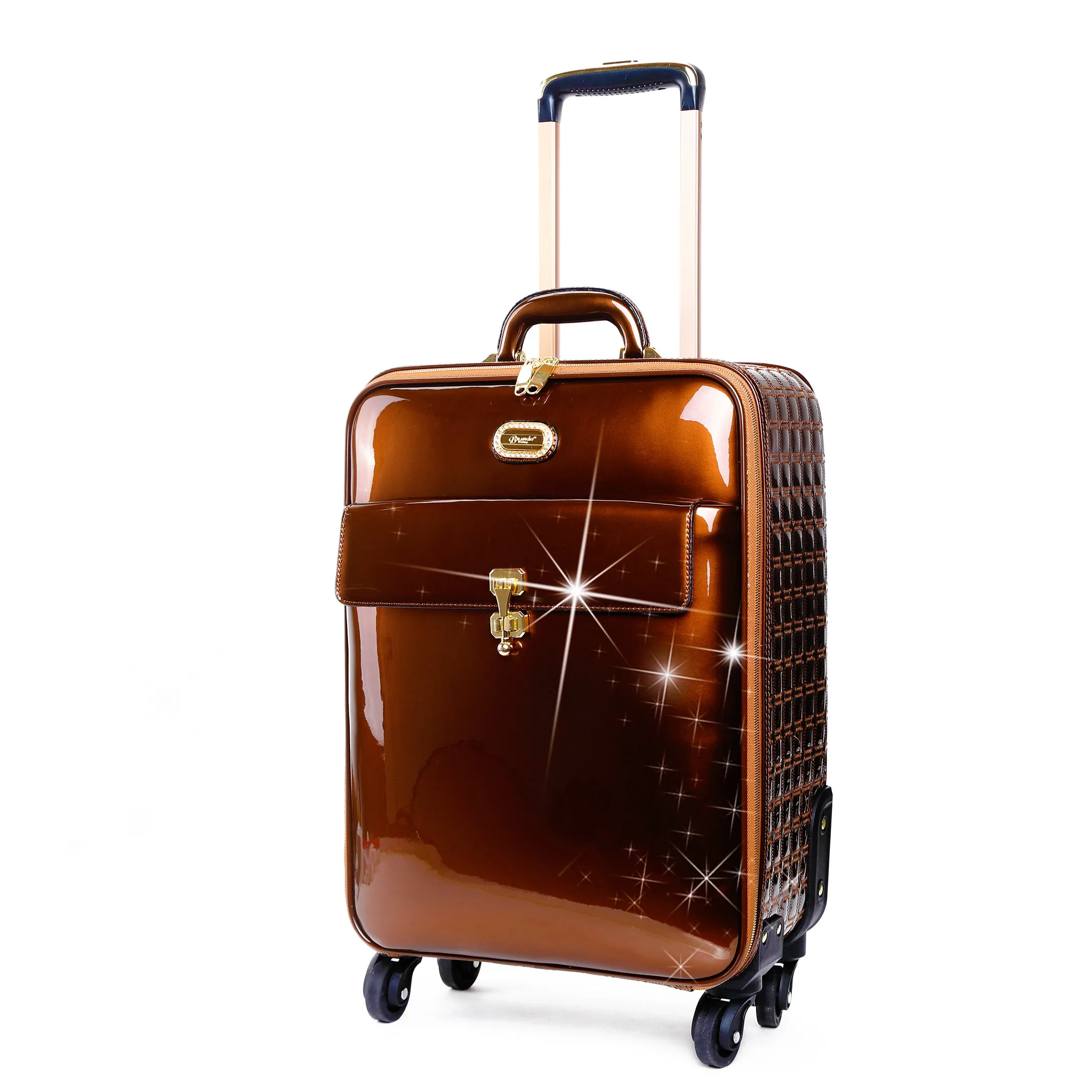 Brangio Glossy Trolley Bag with Elegant Design