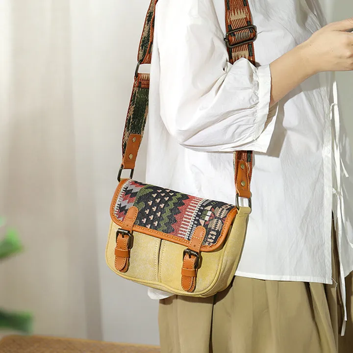 Canvas Over The Shoulder Bag Canvas Messenger Bag