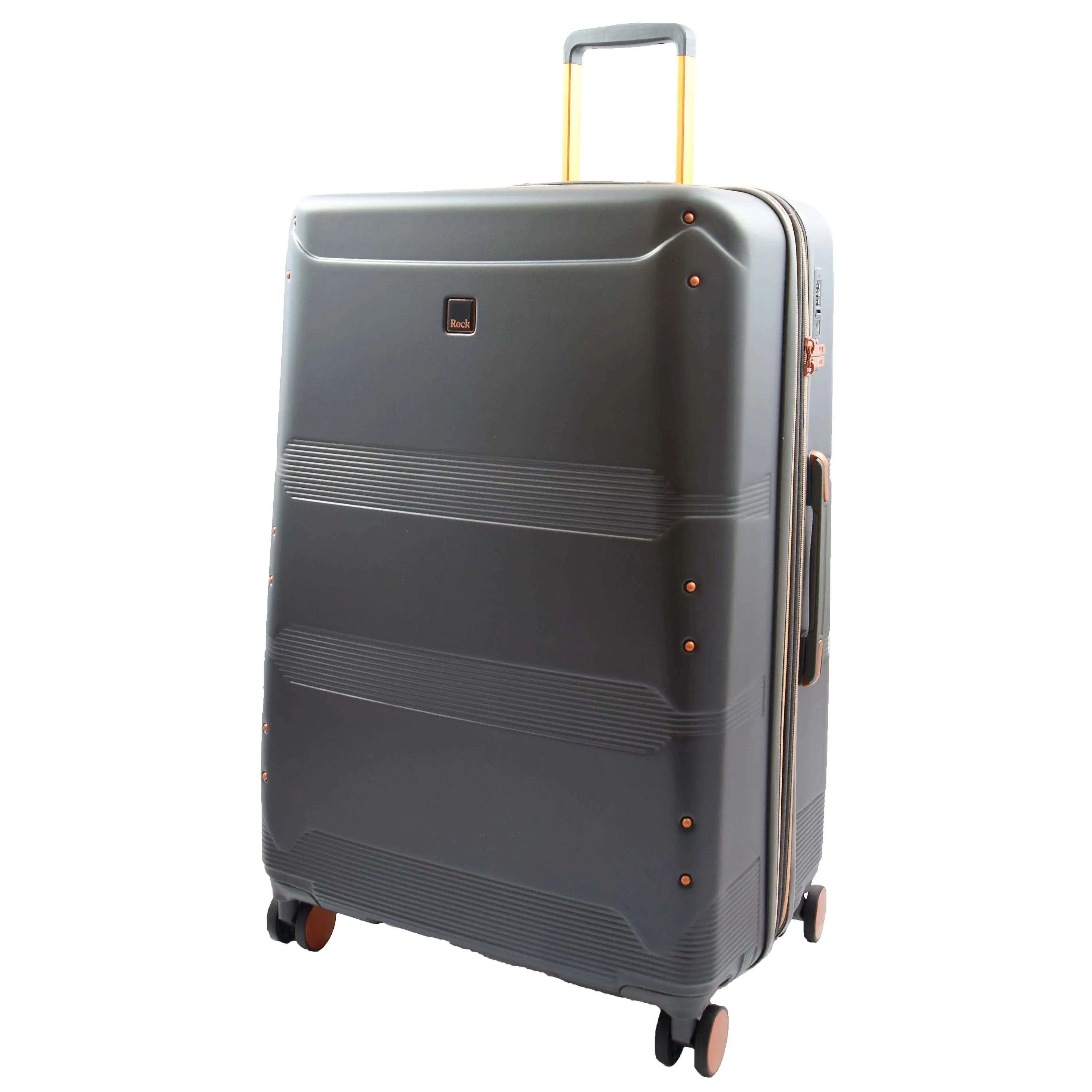 DR513 Expandable Travel Luggage With 8 Wheels Charcoal