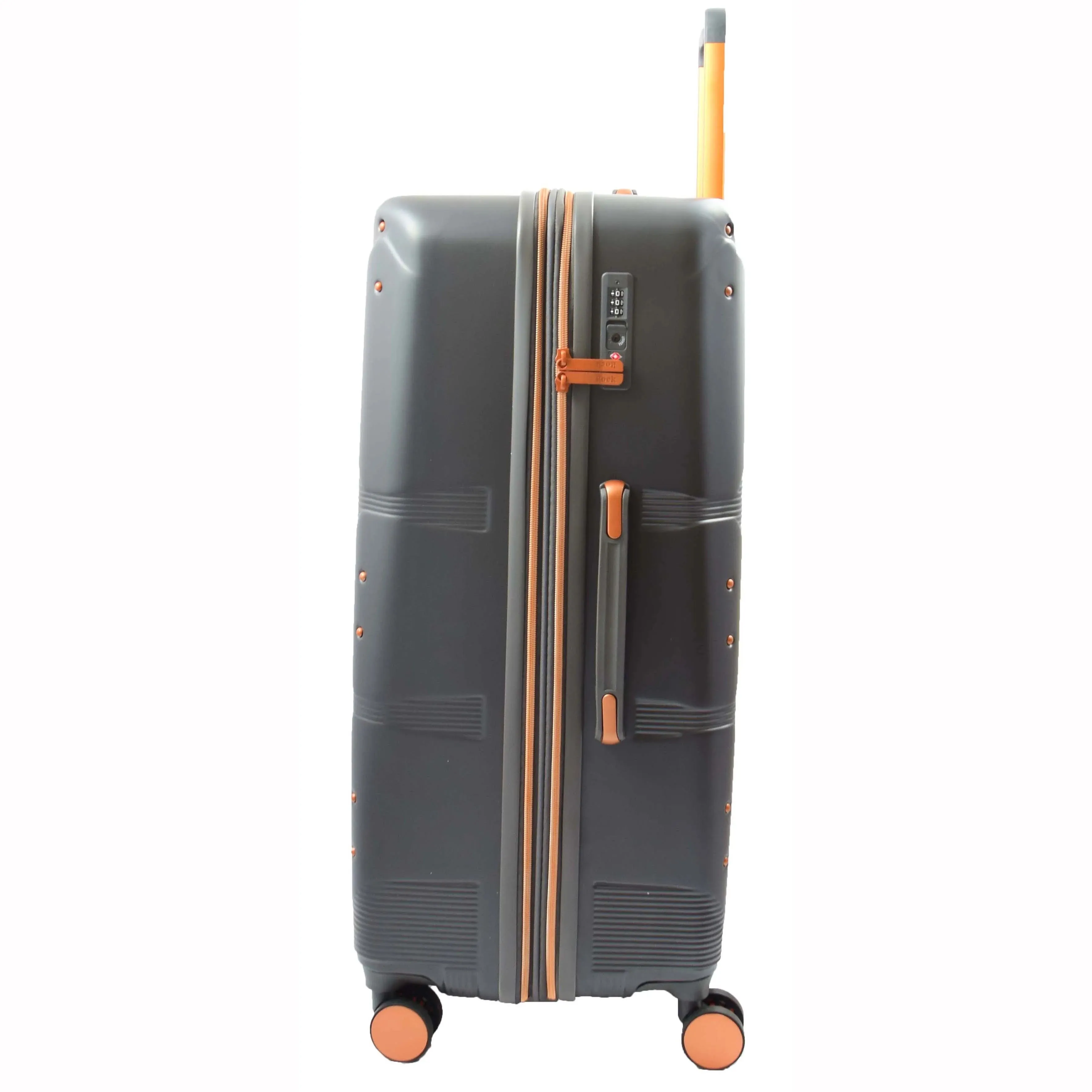 DR513 Expandable Travel Luggage With 8 Wheels Charcoal