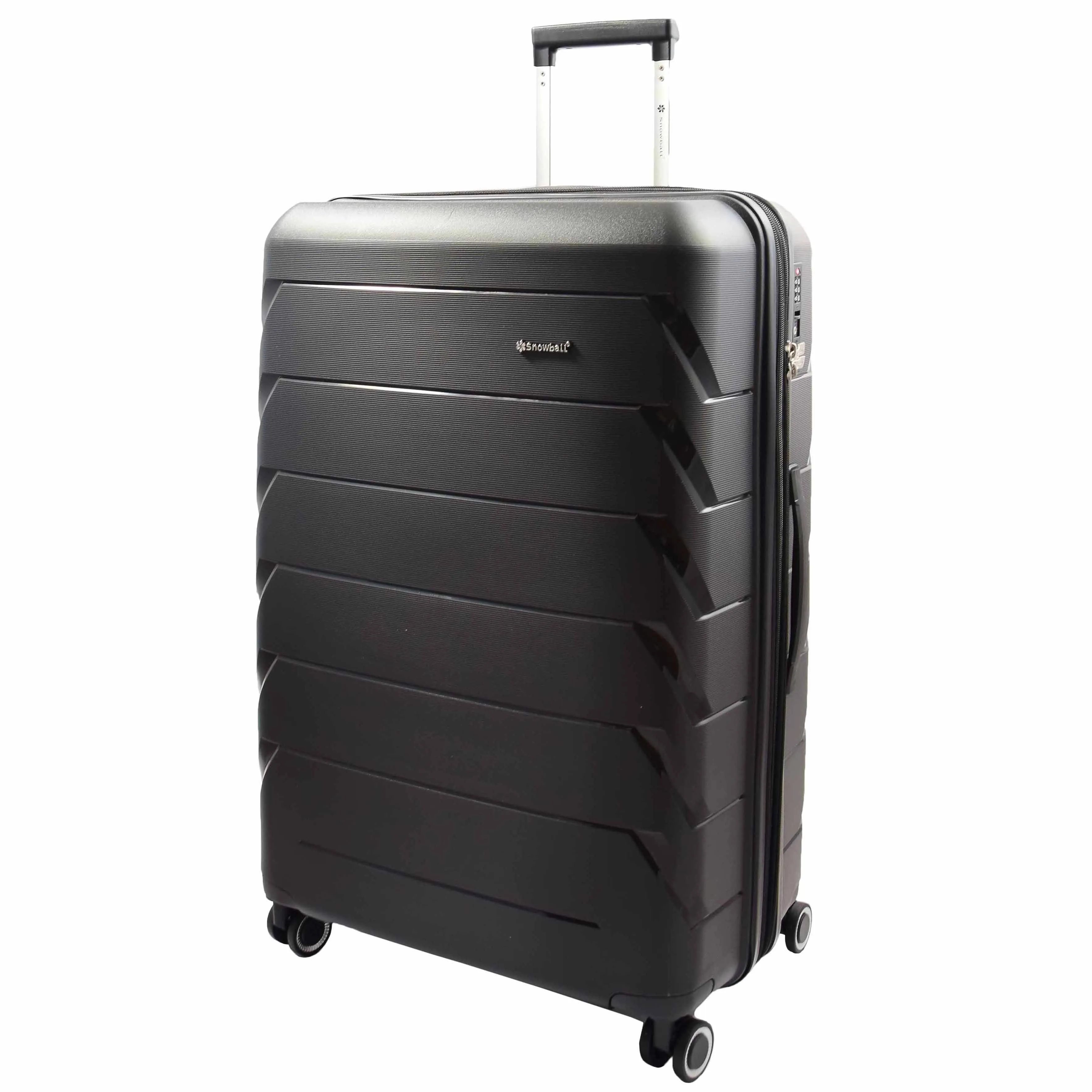 DR553 Expandable Hard Shell Luggage With 8 Spinner Wheels Black