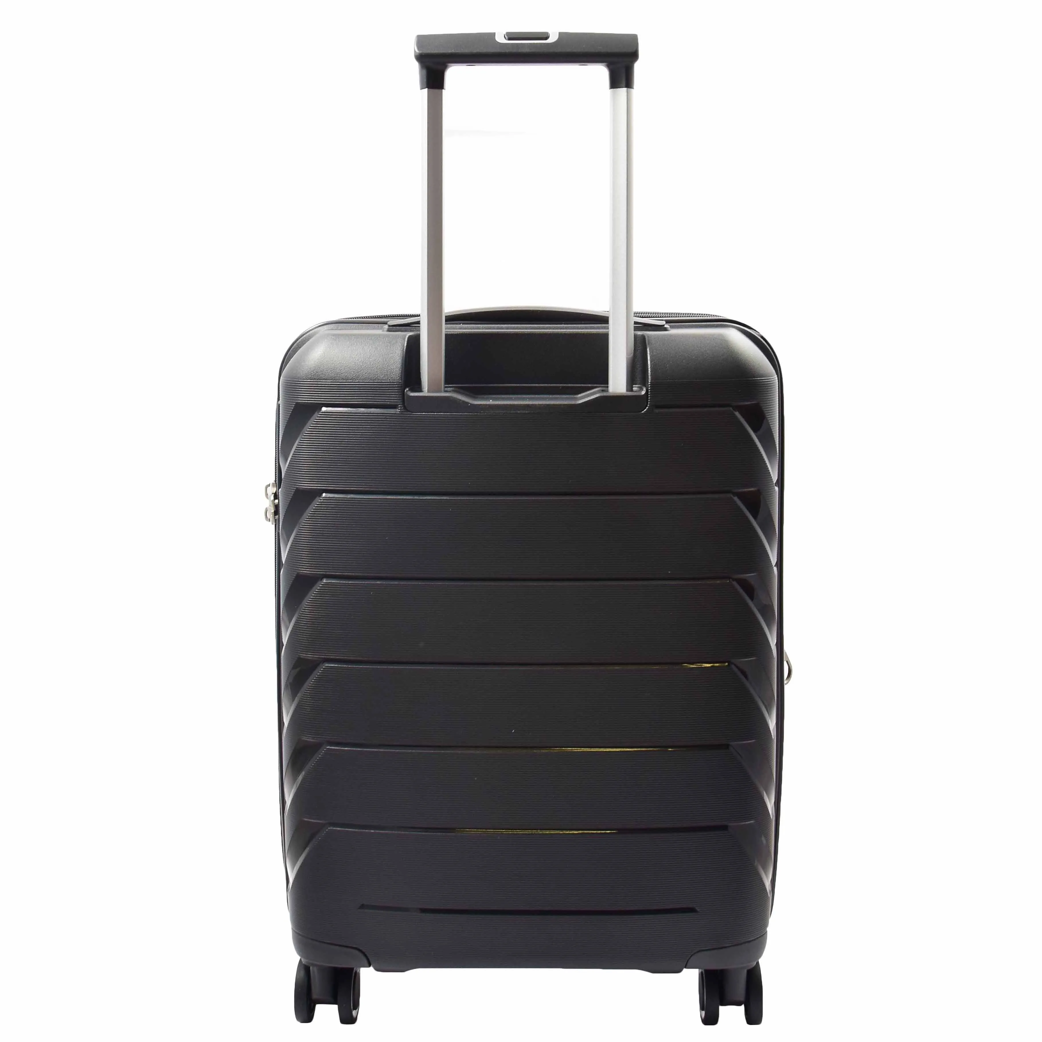 DR553 Expandable Hard Shell Luggage With 8 Spinner Wheels Black