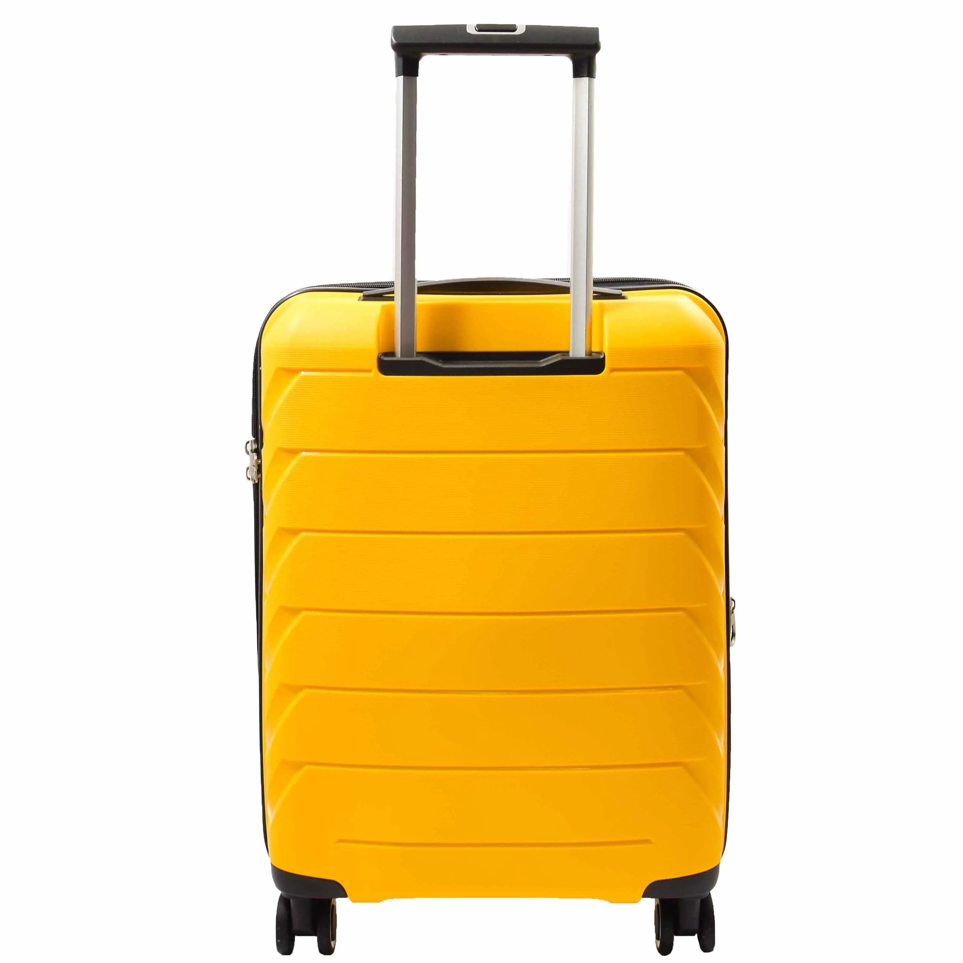 DR553 Expandable Hard Shell Luggage With 8 Spinner Wheels Yellow