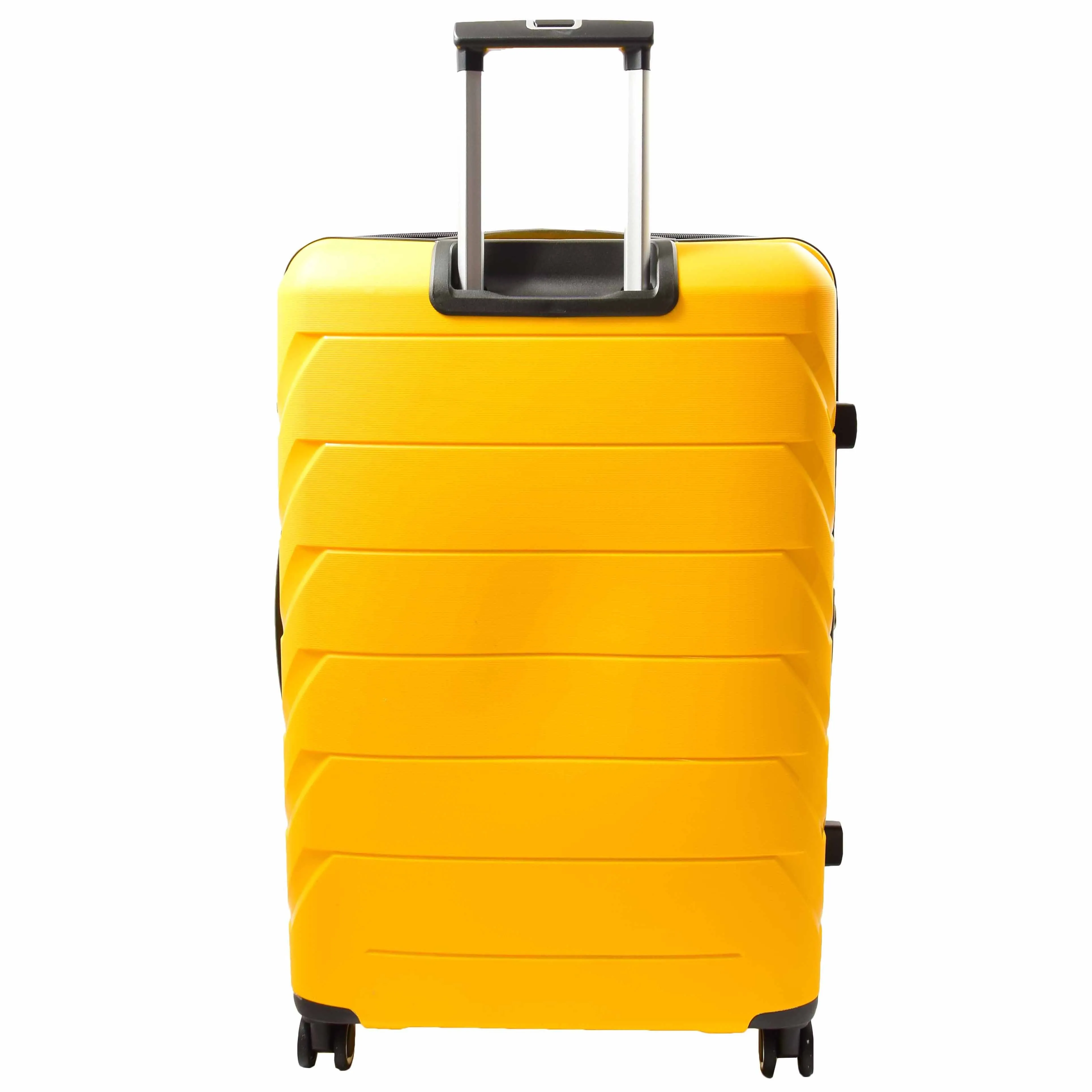 DR553 Expandable Hard Shell Luggage With 8 Spinner Wheels Yellow