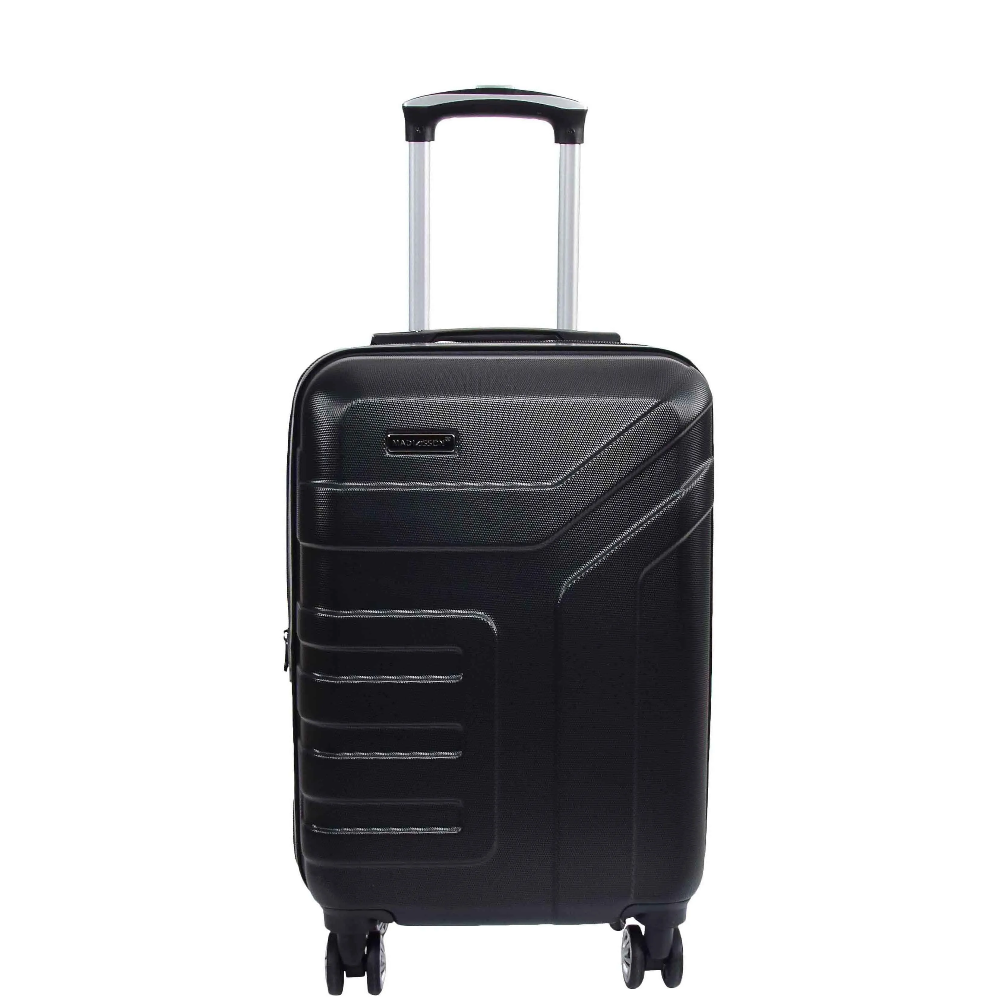 DR575 Expandable Hard Shell Cabin Luggage With Four Wheels Black