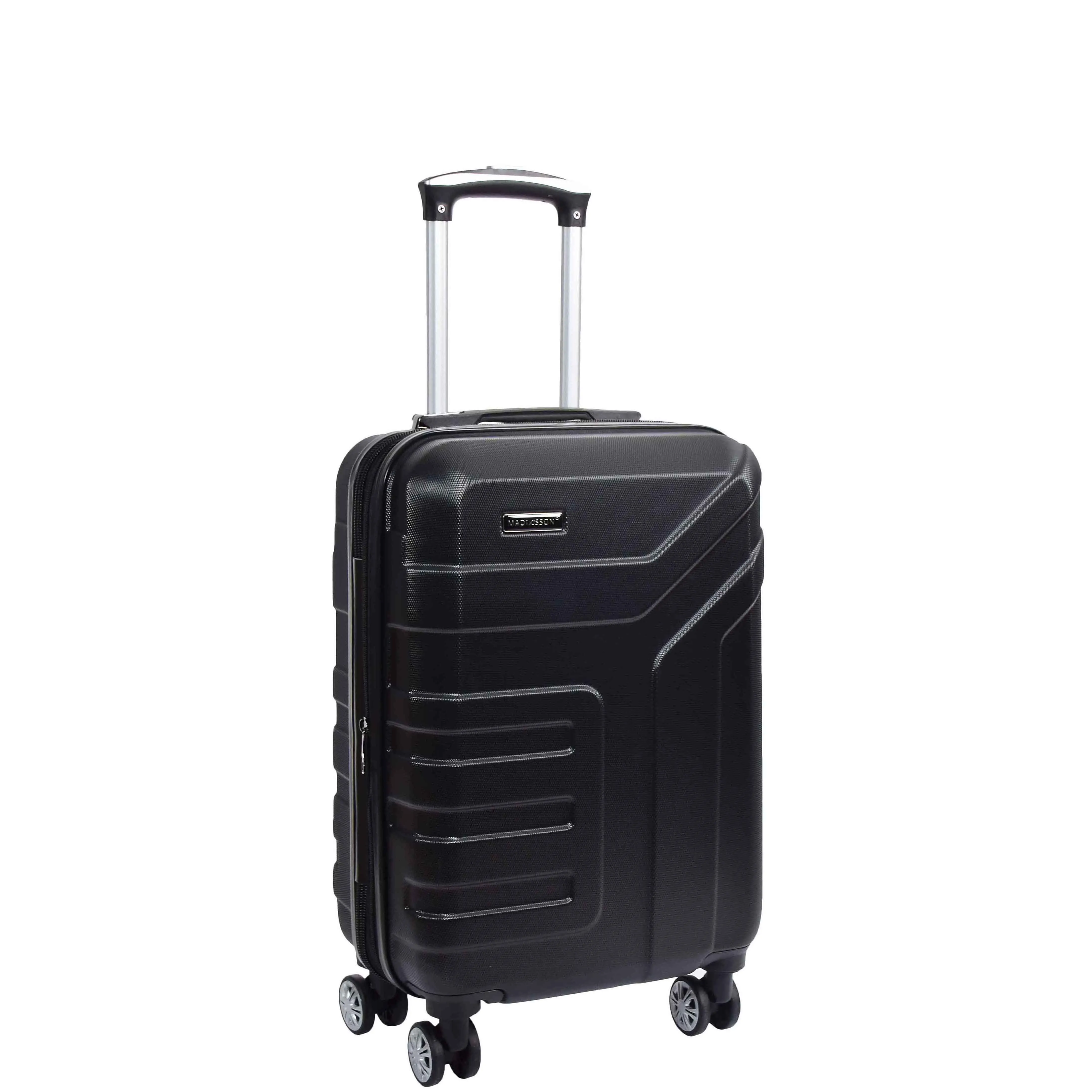 DR575 Expandable Hard Shell Cabin Luggage With Four Wheels Black