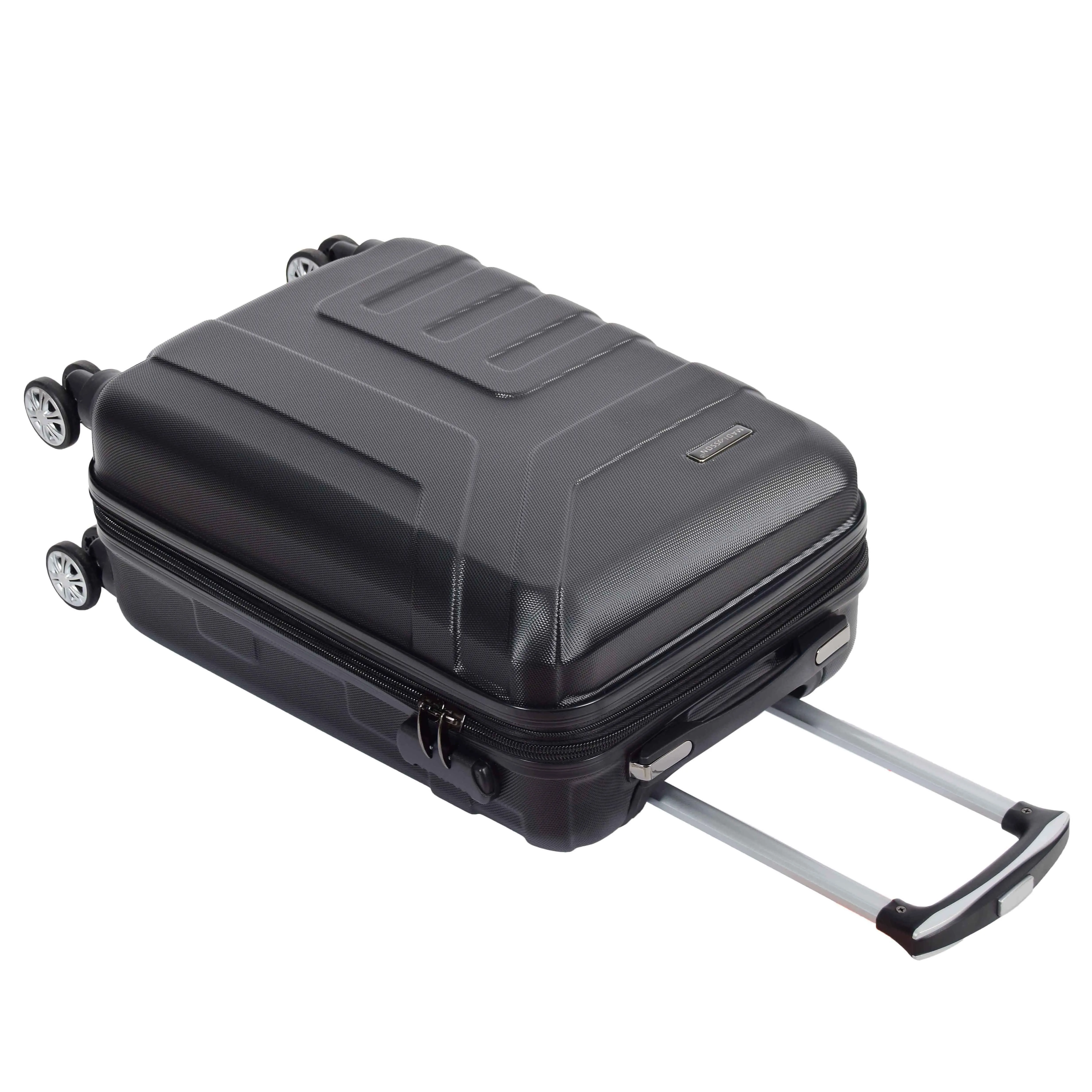 DR575 Expandable Hard Shell Cabin Luggage With Four Wheels Black