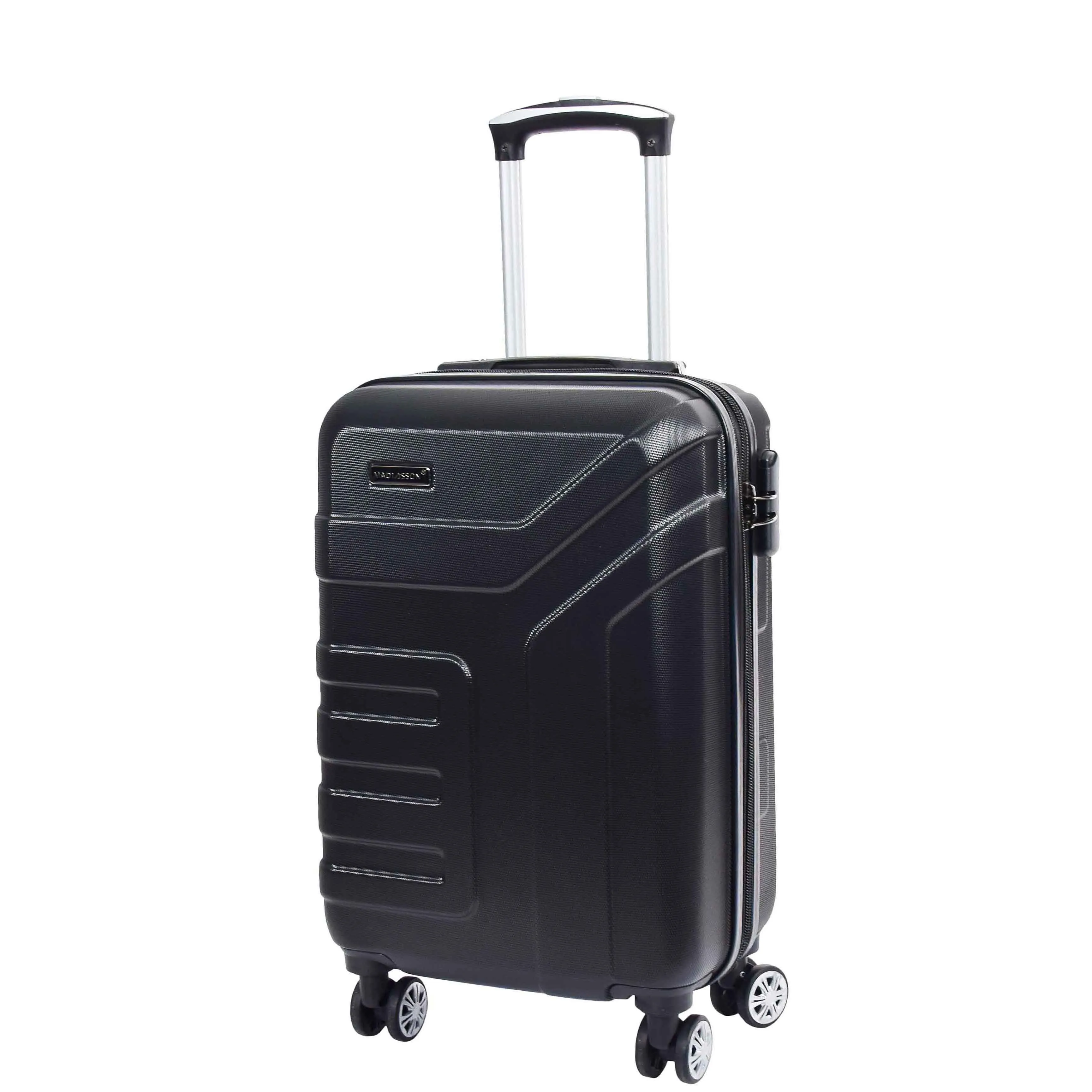 DR575 Expandable Hard Shell Cabin Luggage With Four Wheels Black