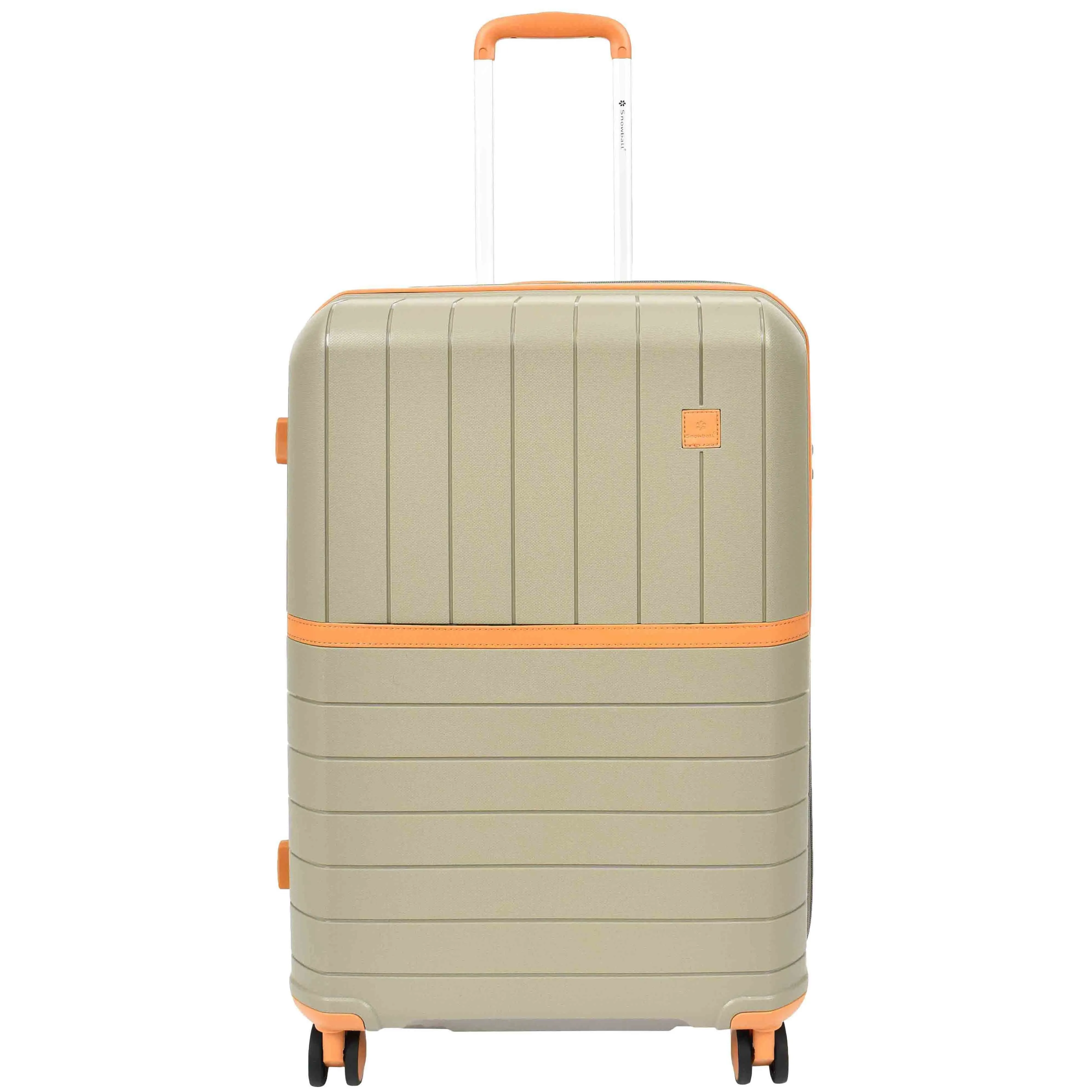 DR626 Hard Shell Expandable Suitcases Wheeled Luggage Champagne