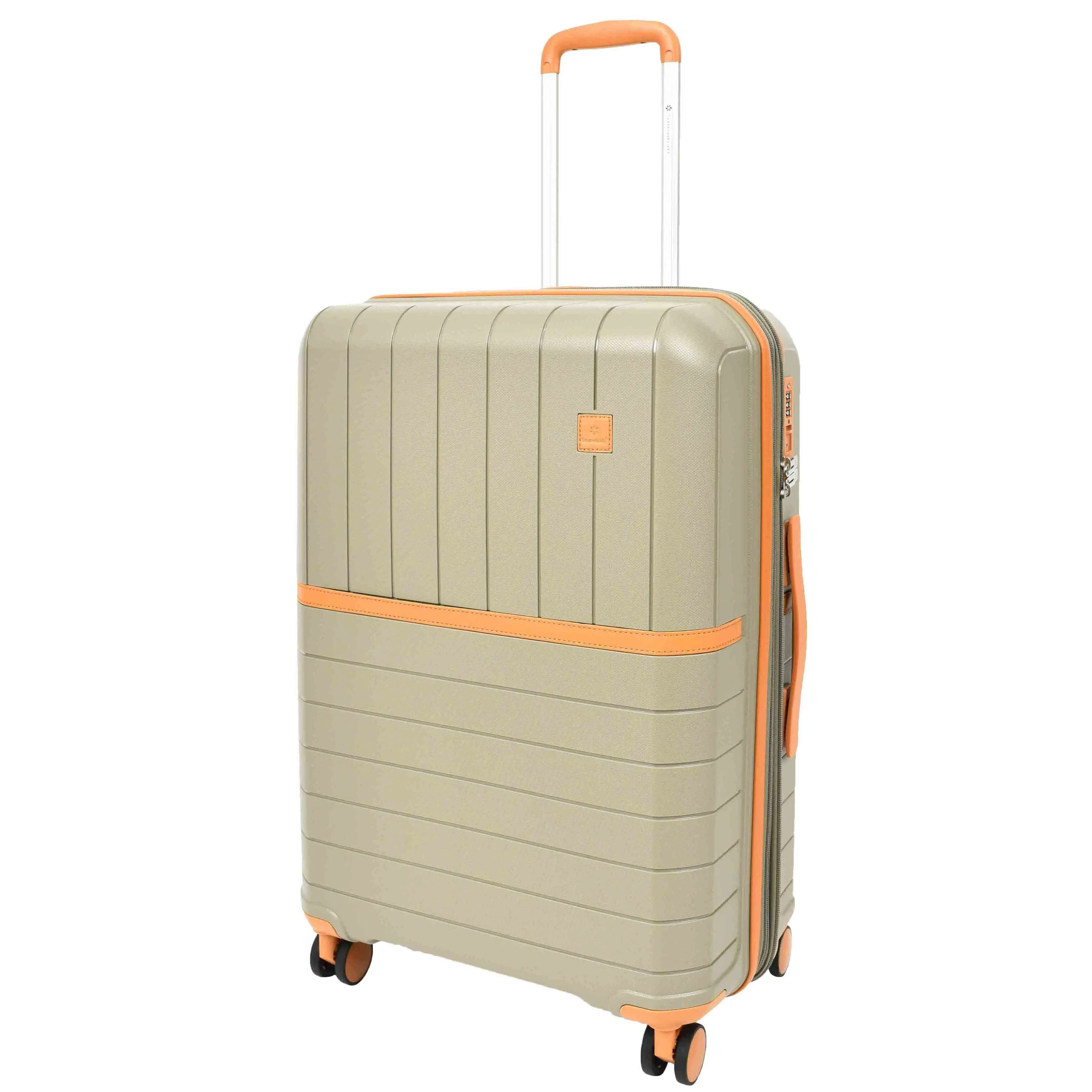 DR626 Hard Shell Expandable Suitcases Wheeled Luggage Champagne