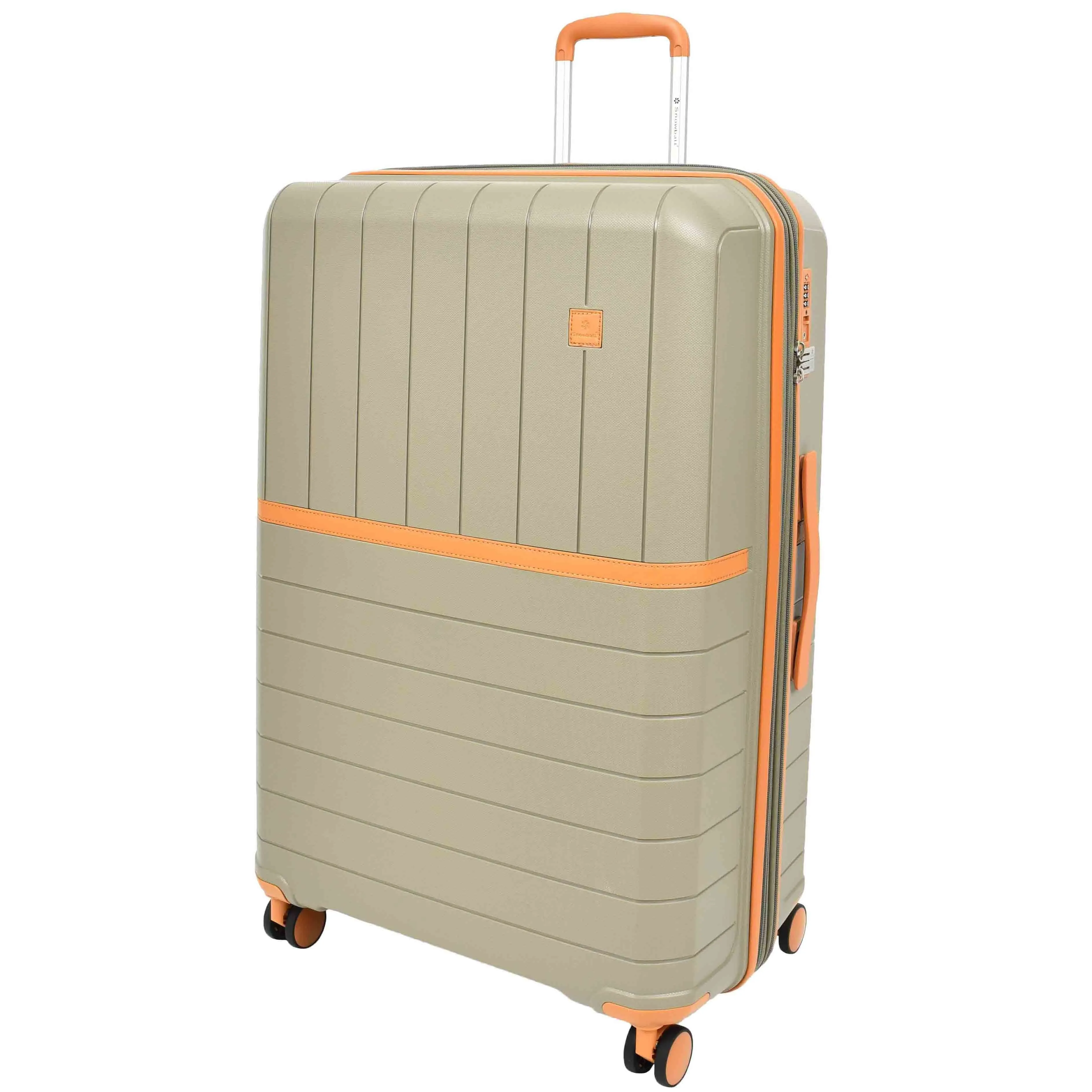 DR626 Hard Shell Expandable Suitcases Wheeled Luggage Champagne