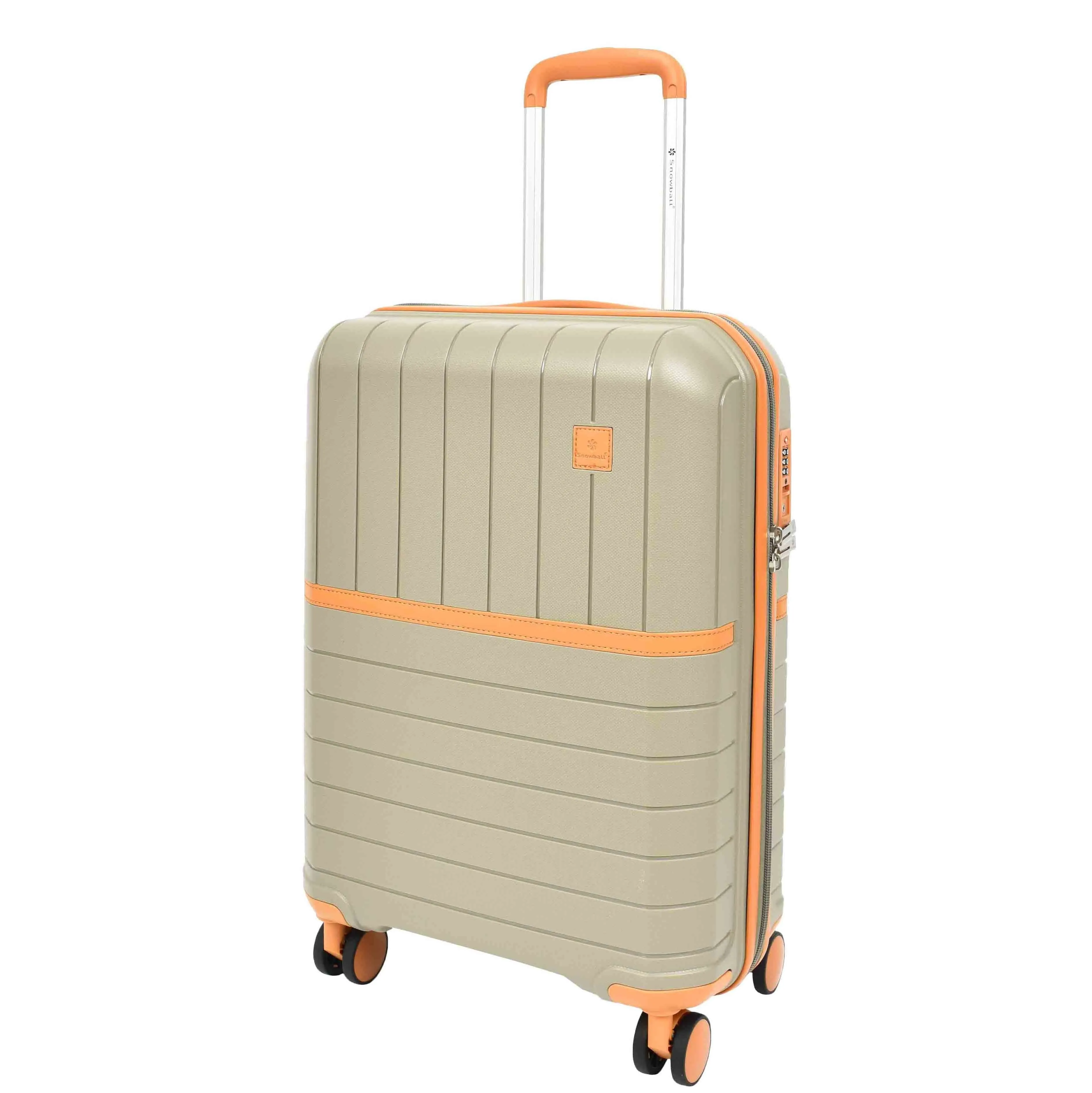 DR626 Hard Shell Expandable Suitcases Wheeled Luggage Champagne