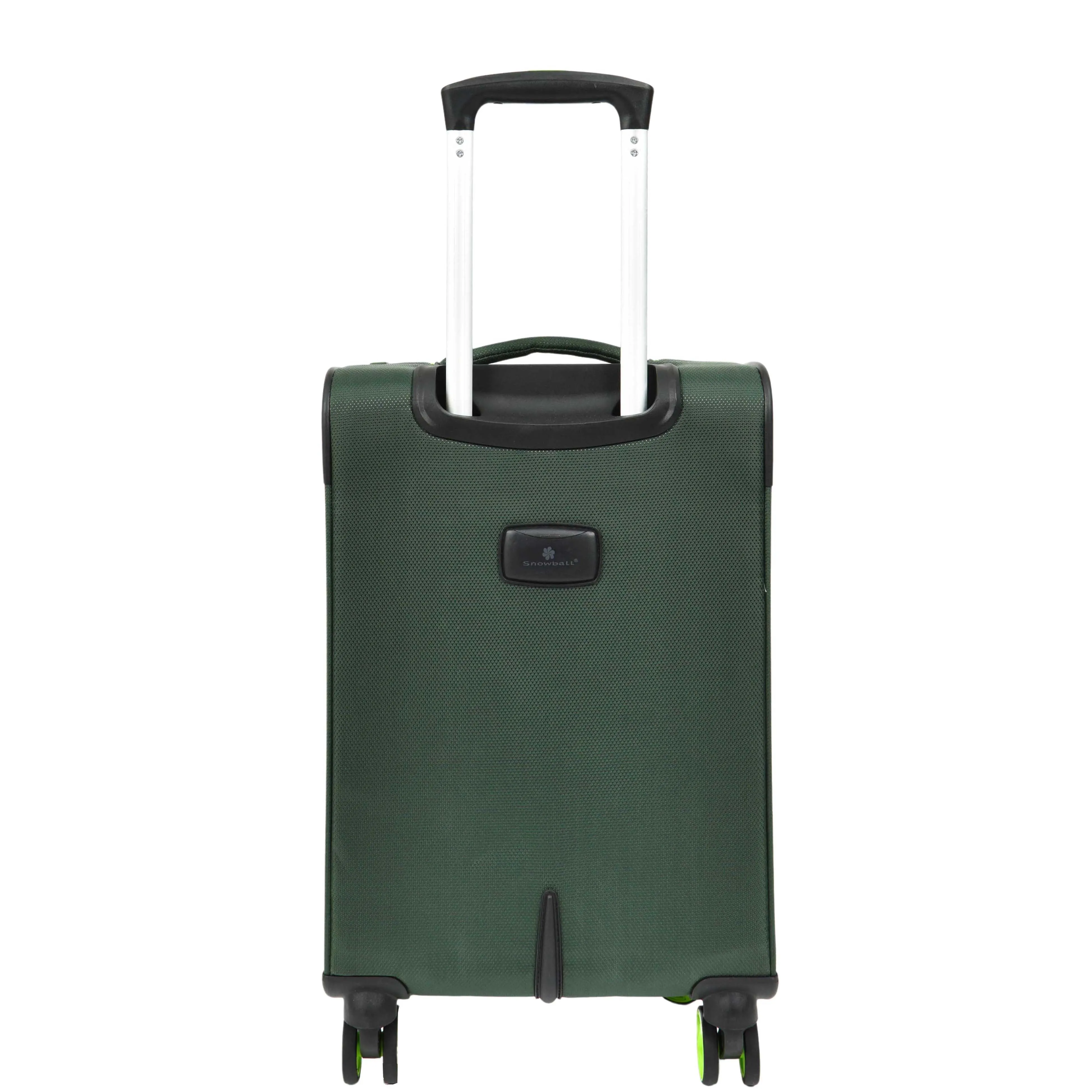 DR627 Eight Spinner Wheeled Soft Expandable Suitcase Green