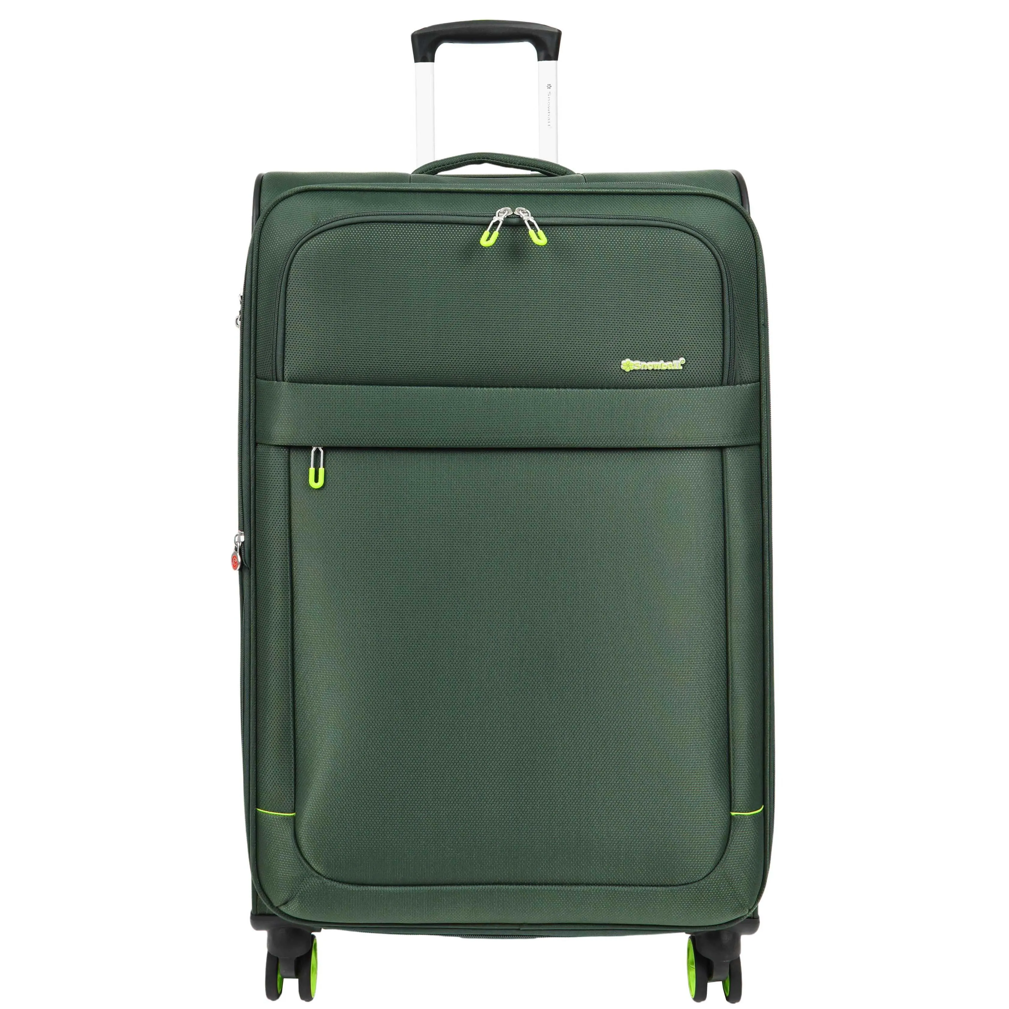 DR627 Eight Spinner Wheeled Soft Expandable Suitcase Green
