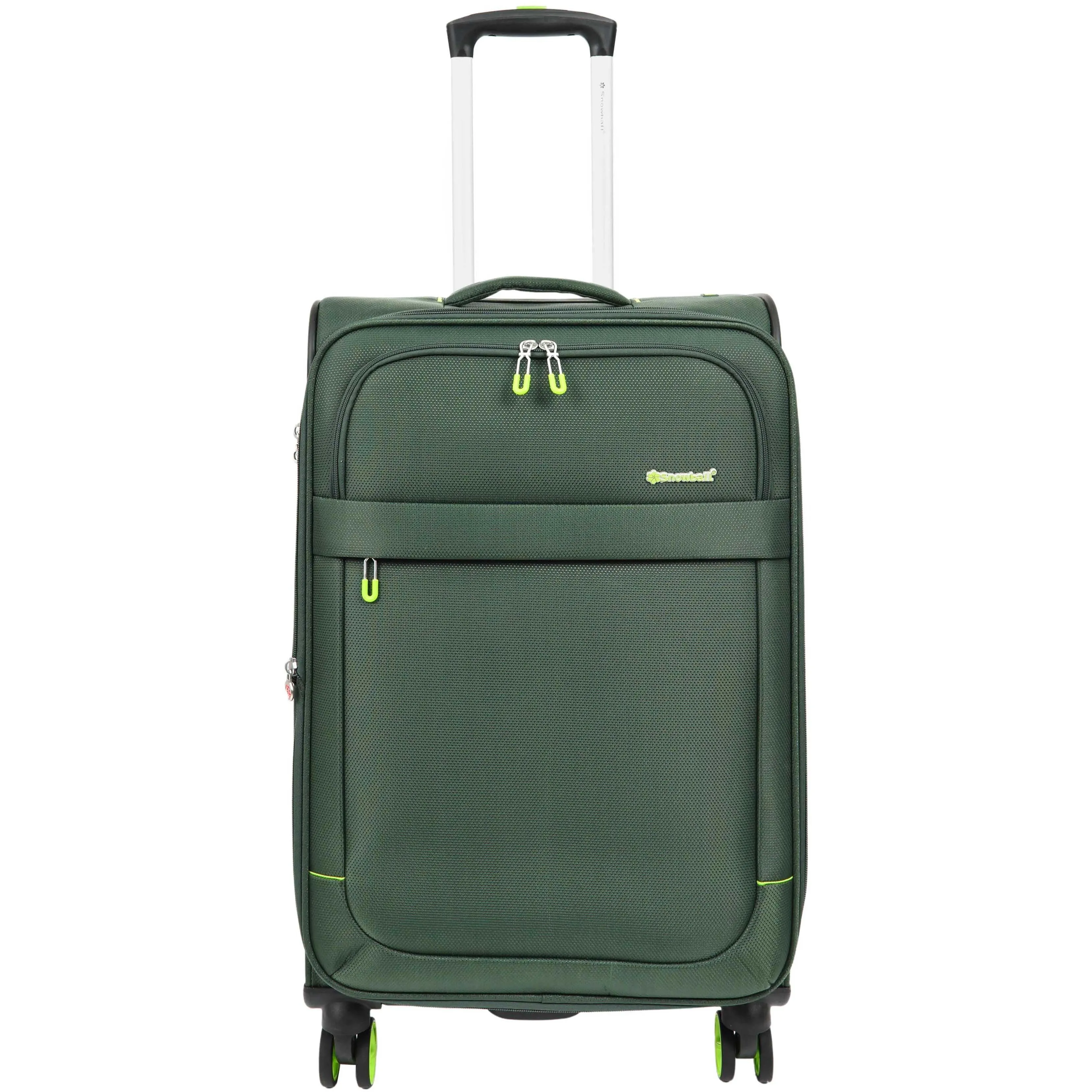 DR627 Eight Spinner Wheeled Soft Expandable Suitcase Green