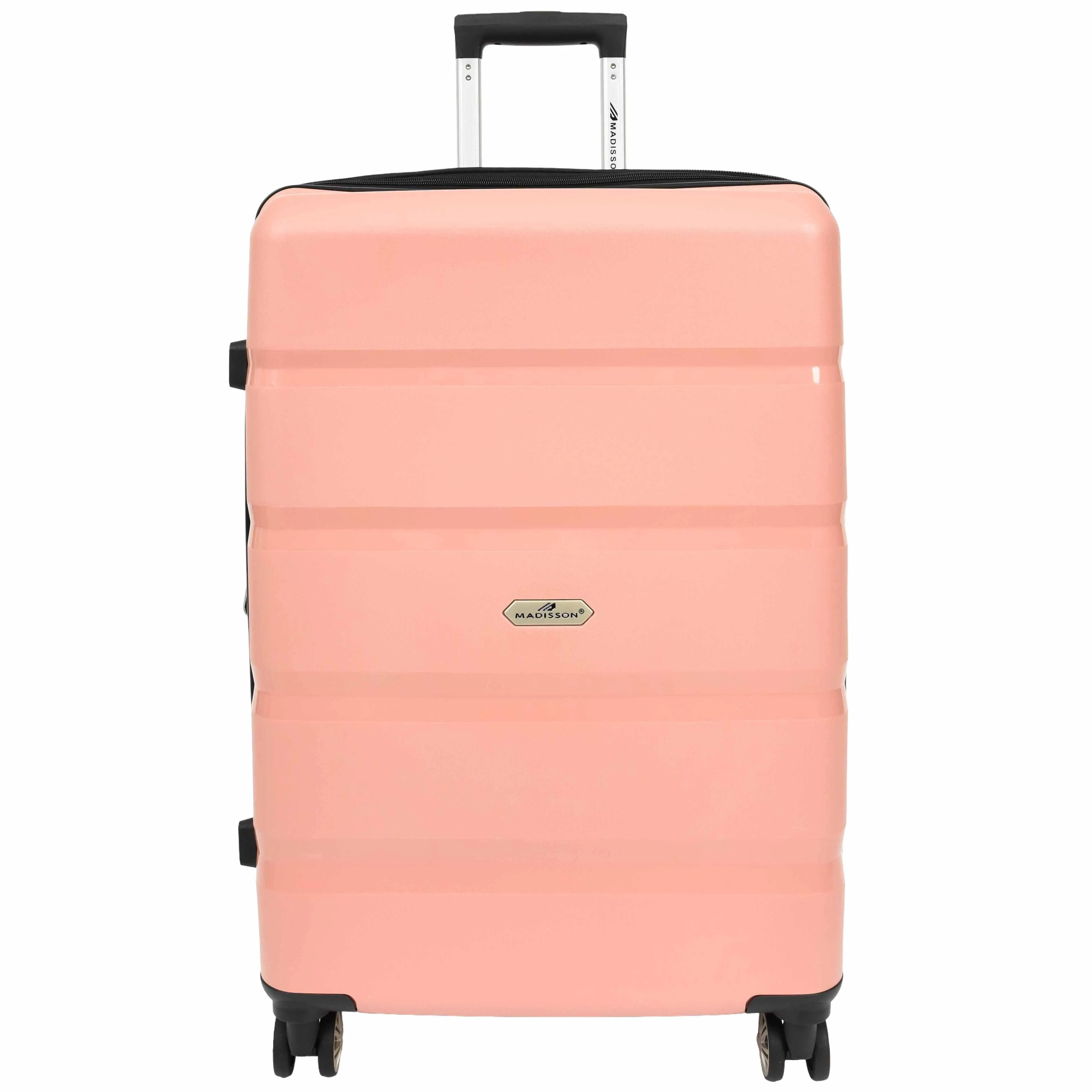 DR646 Expandable Travel Suitcases Hard Shell Four Wheel PP Luggage Rose Gold