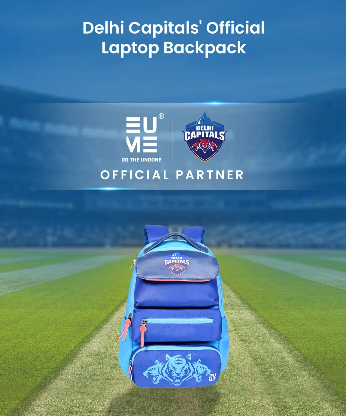 EUME Delhi Capitals DC 29 Ltrs Laptop Backpack