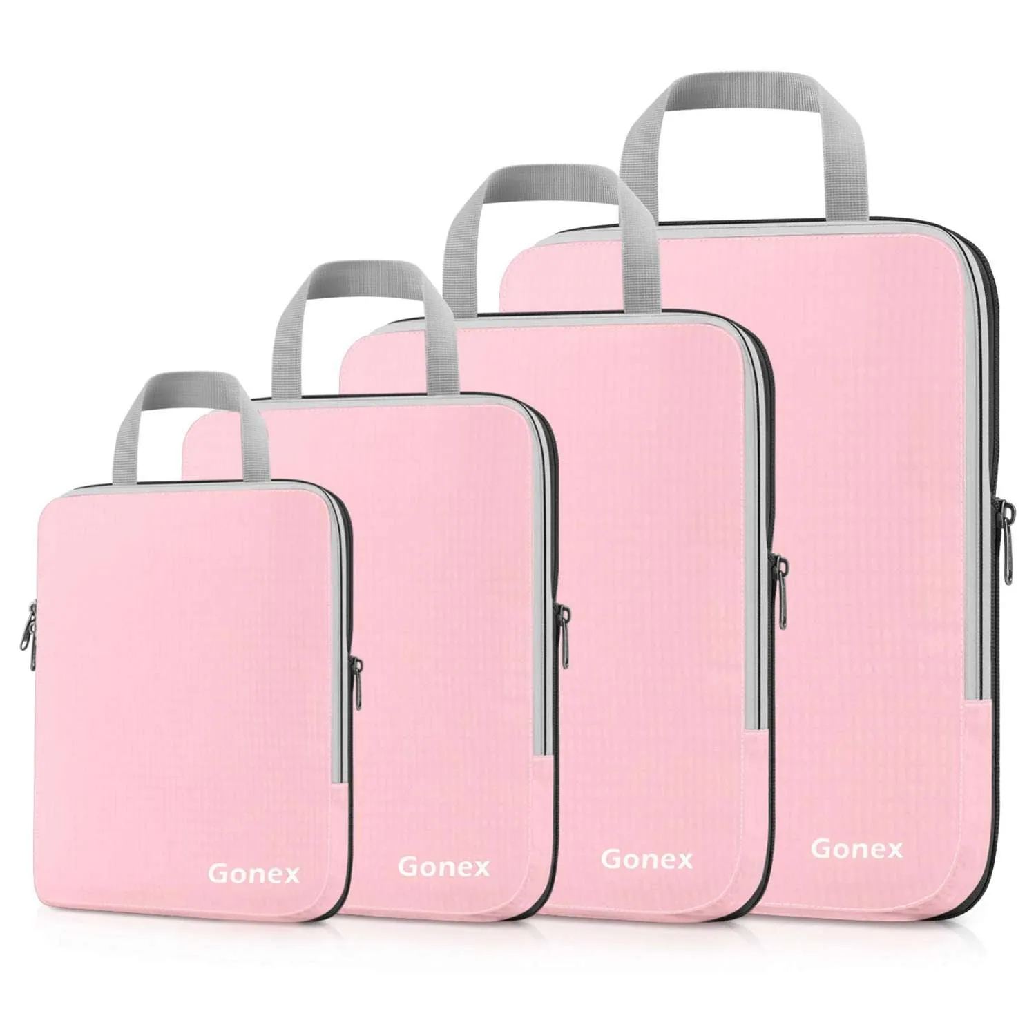 Gonex Compression Packing Cubes Set, Expandable Packing Organizers 4pcs
