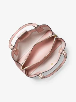 Kimberly Large Pebbled Leather Satchel
