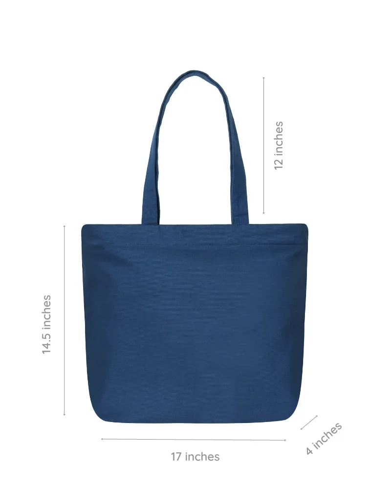 Large Zipper Tote Bag - Fascinating Jellyfish