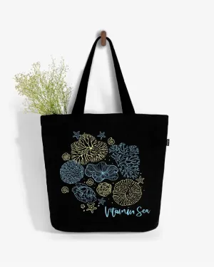 Large Zipper Tote Bag - Vitamin Sea