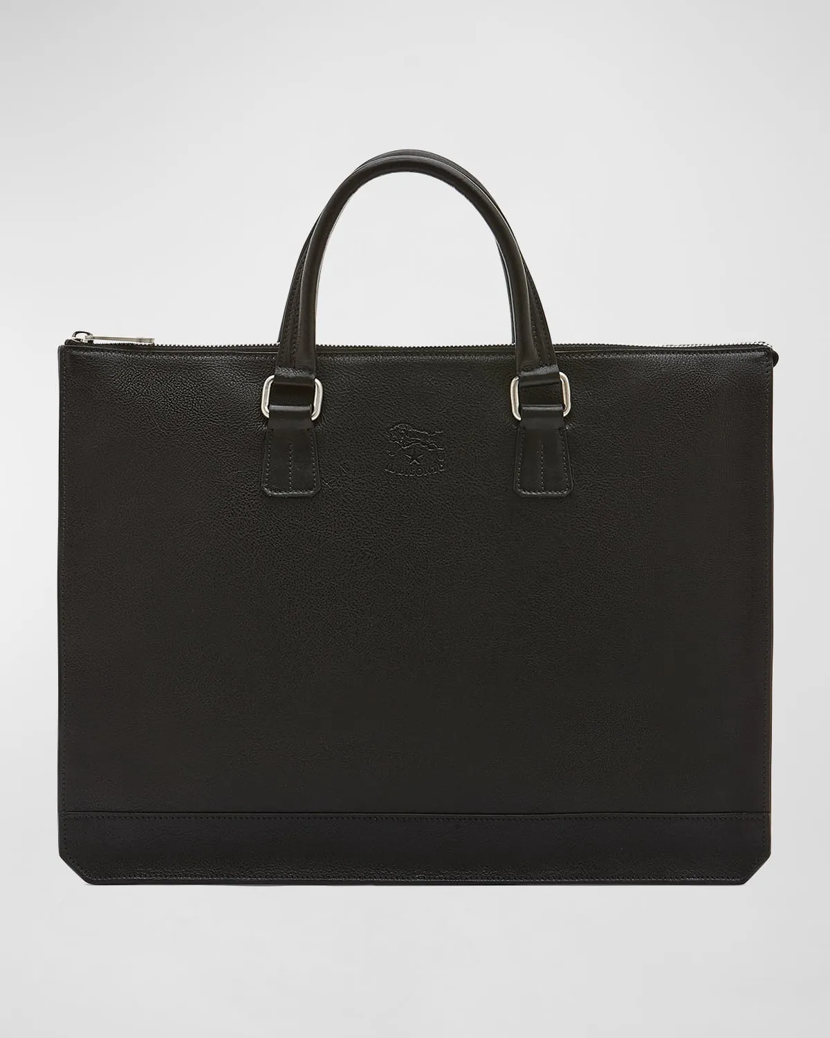 Men's Meleto Leather Zip Briefcase Bag