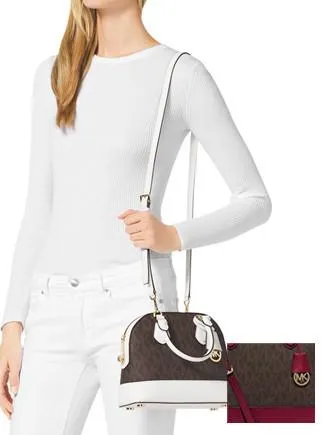 Michael Michael Kors Smythe Small Signature Dome Satchel