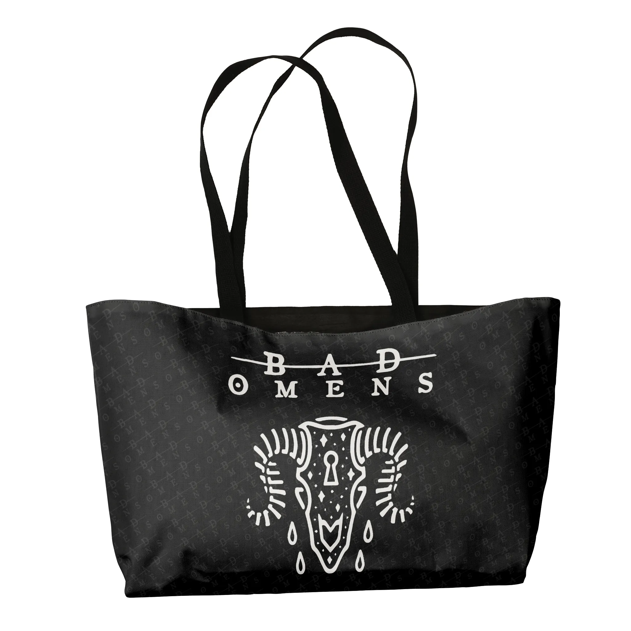 Rocksax Bad Omens Webbing Handled Beach/Shopper Tote - Ramskull