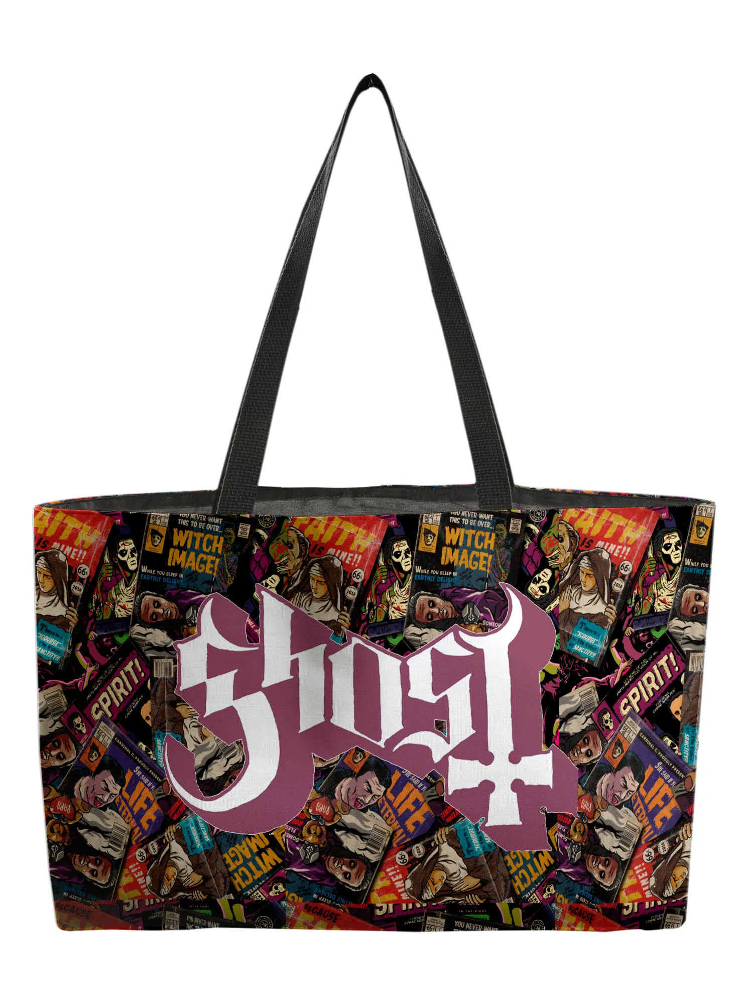 Rocksax Ghost Webbing Handled Shopper/Tote - Magazines