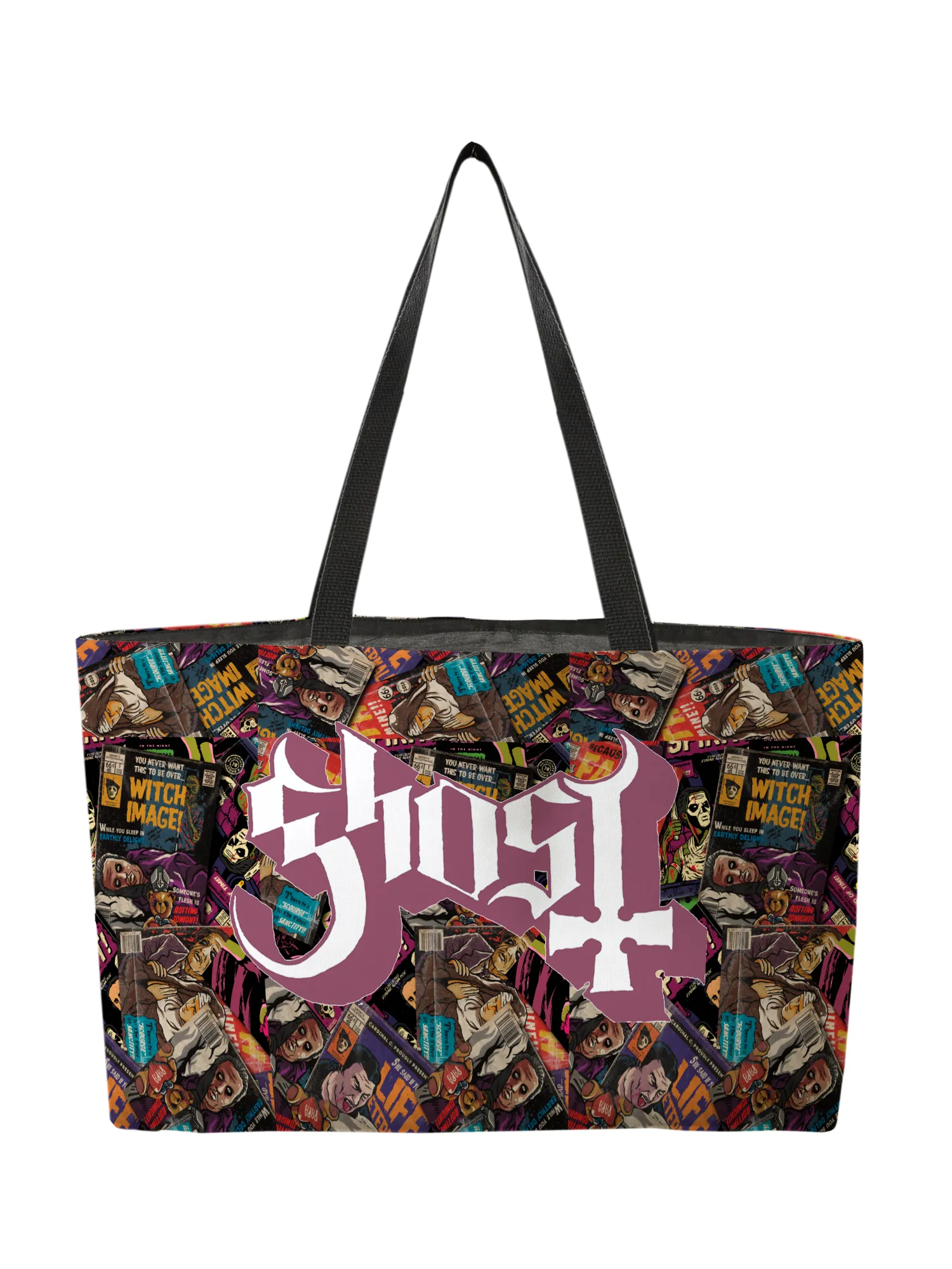 Rocksax Ghost Webbing Handled Shopper/Tote - Magazines
