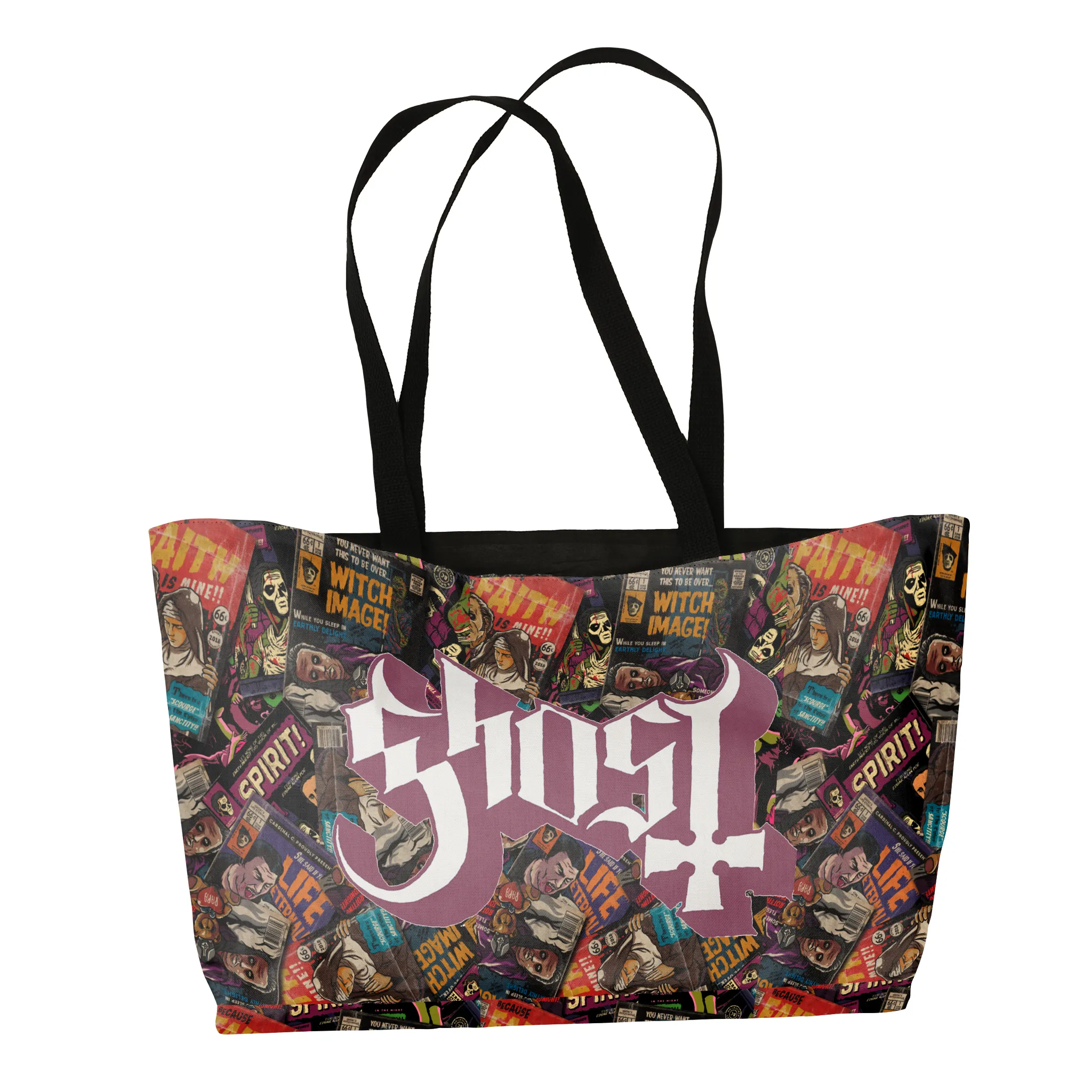 Rocksax Ghost Webbing Handled Shopper/Tote - Magazines